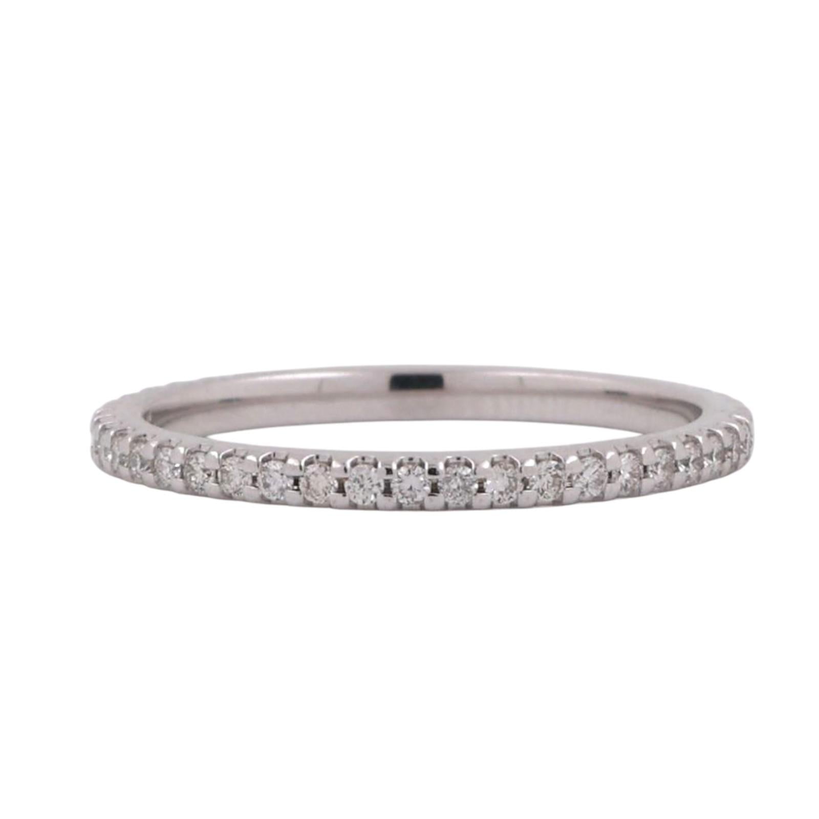 0.50 TW Diamond Full Eternity Band Ring Anniversary 14K White Gold Size 5.75