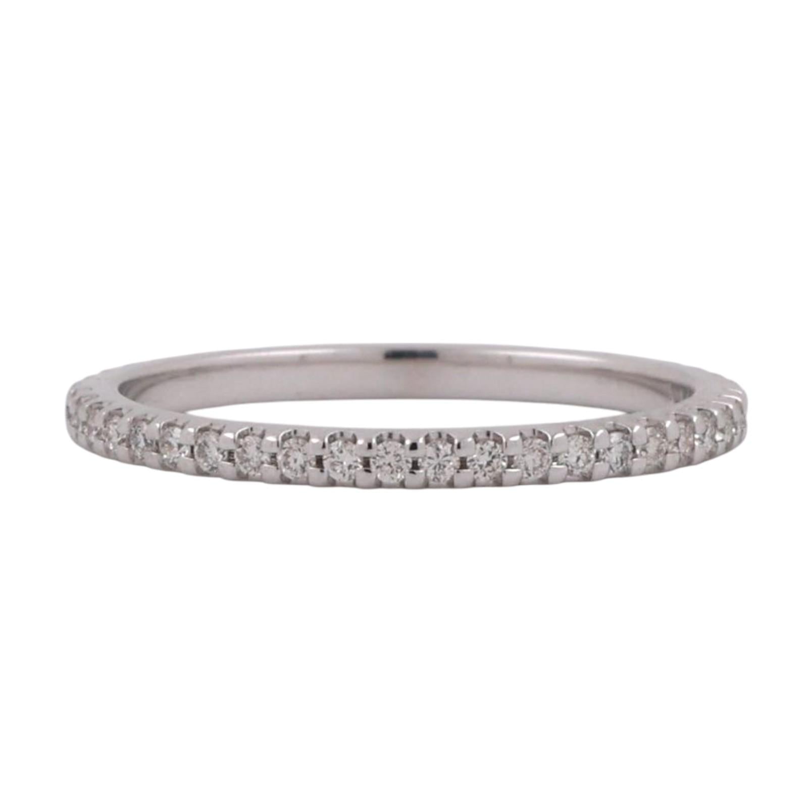 0.50 TW Diamond Full Eternity Band Ring Anniversary 14K White Gold Size 5.75