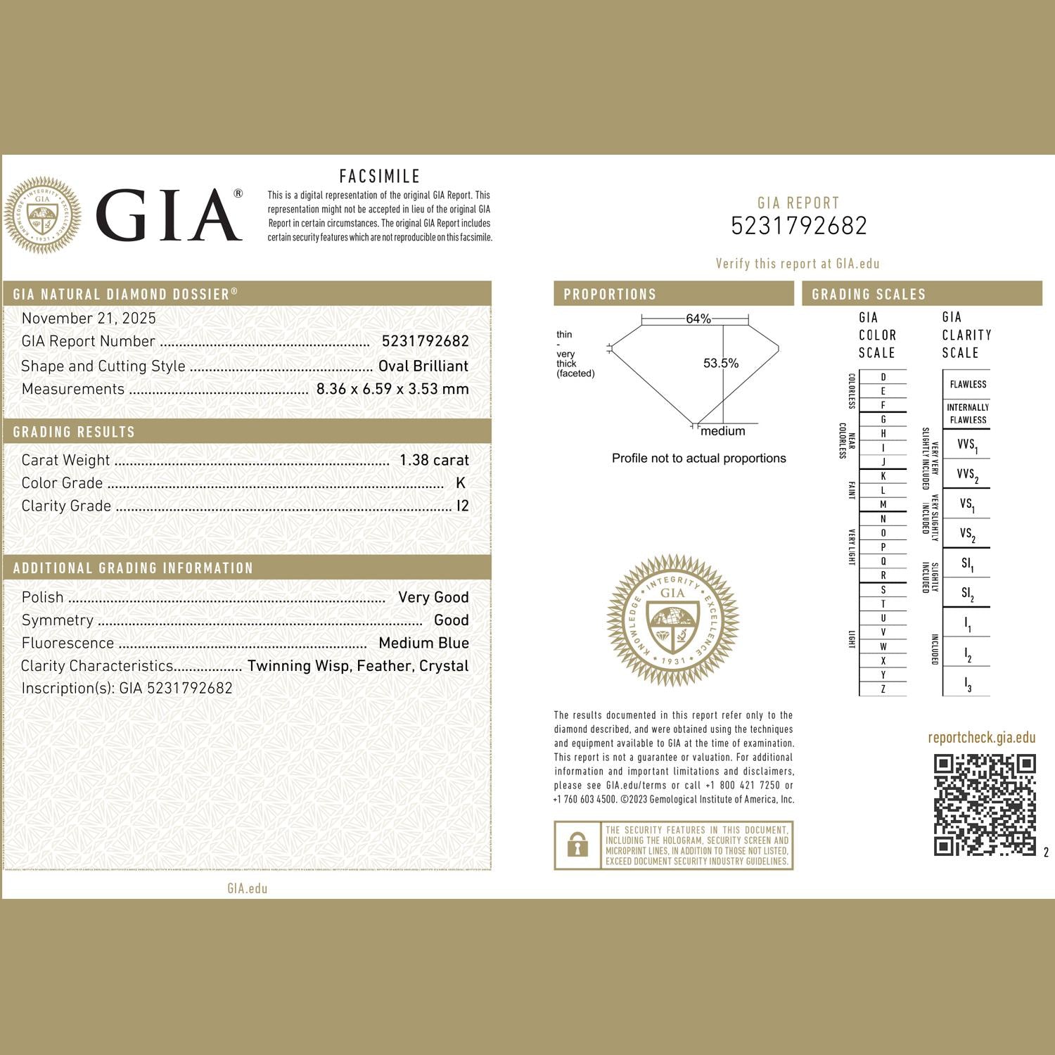 2.13 TW GIA Oval Solitaire Accent Diamond Engagement Ring Gold Platinum SZ 7.25