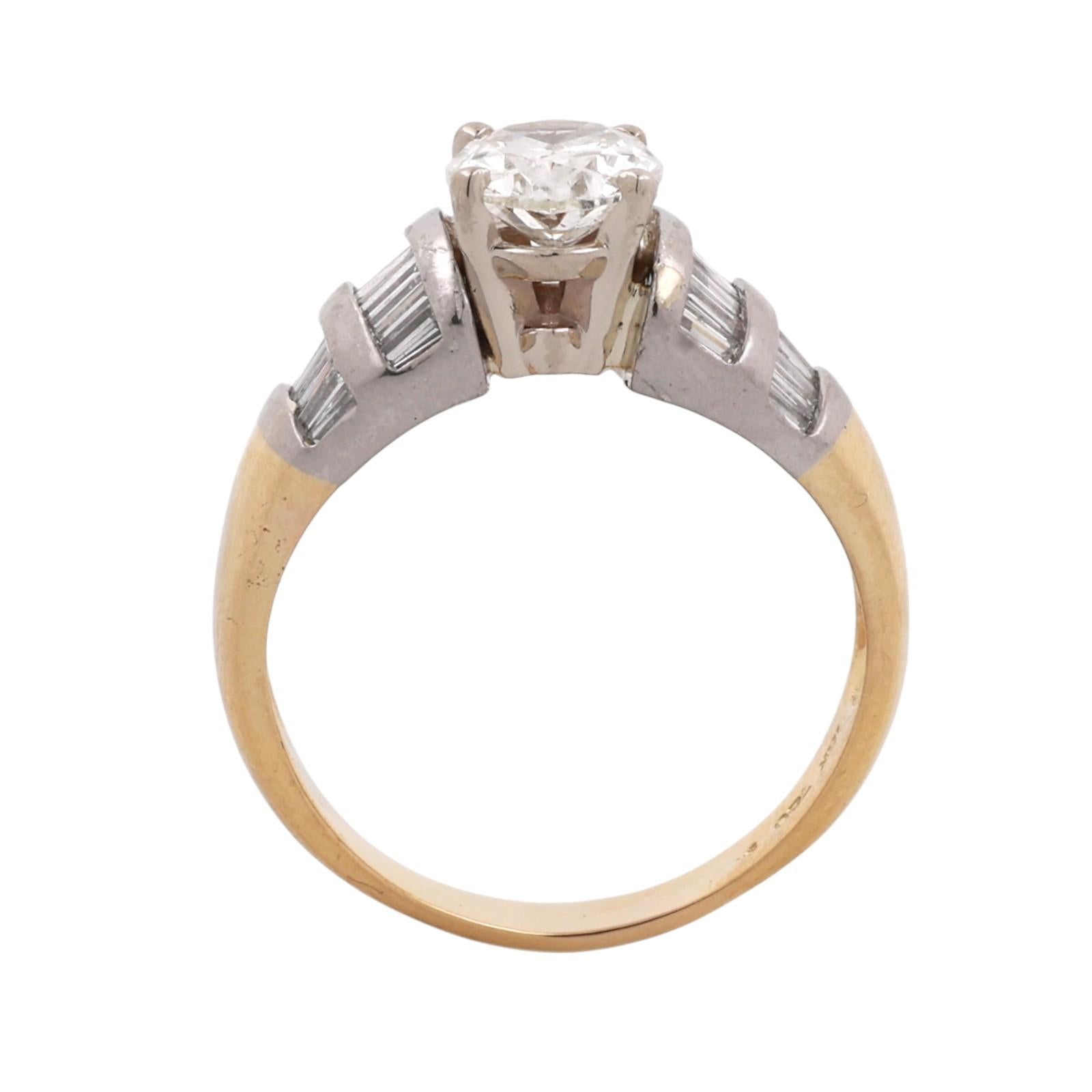 2.13 TW GIA Oval Solitaire Accent Diamond Engagement Ring Gold Platinum SZ 7.25