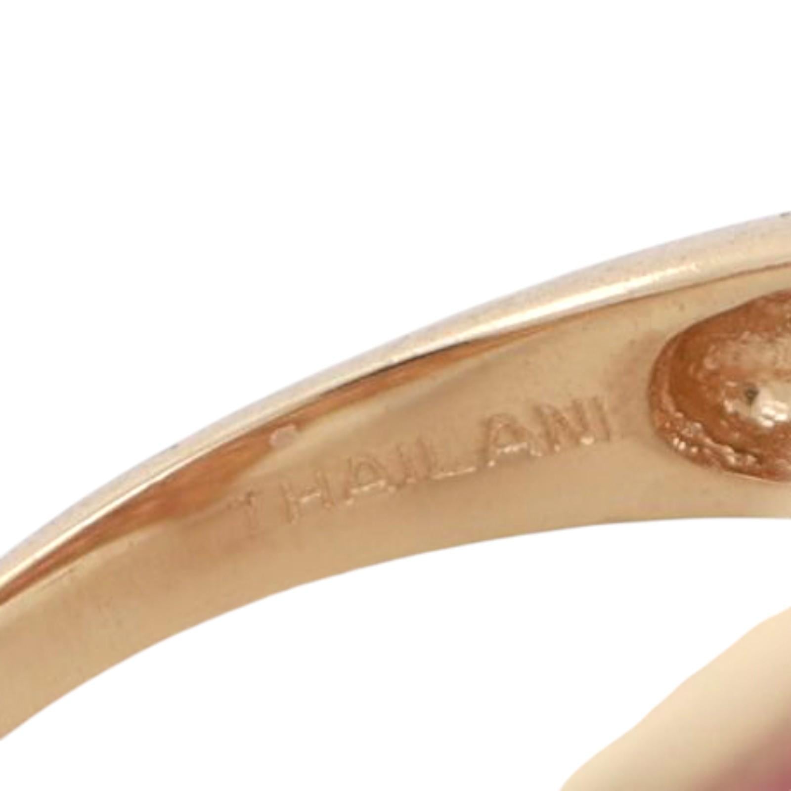 1.12 CTW Pink Tourmaline Crossover Ring 14K Yellow Gold Size 6 Ladies Estate