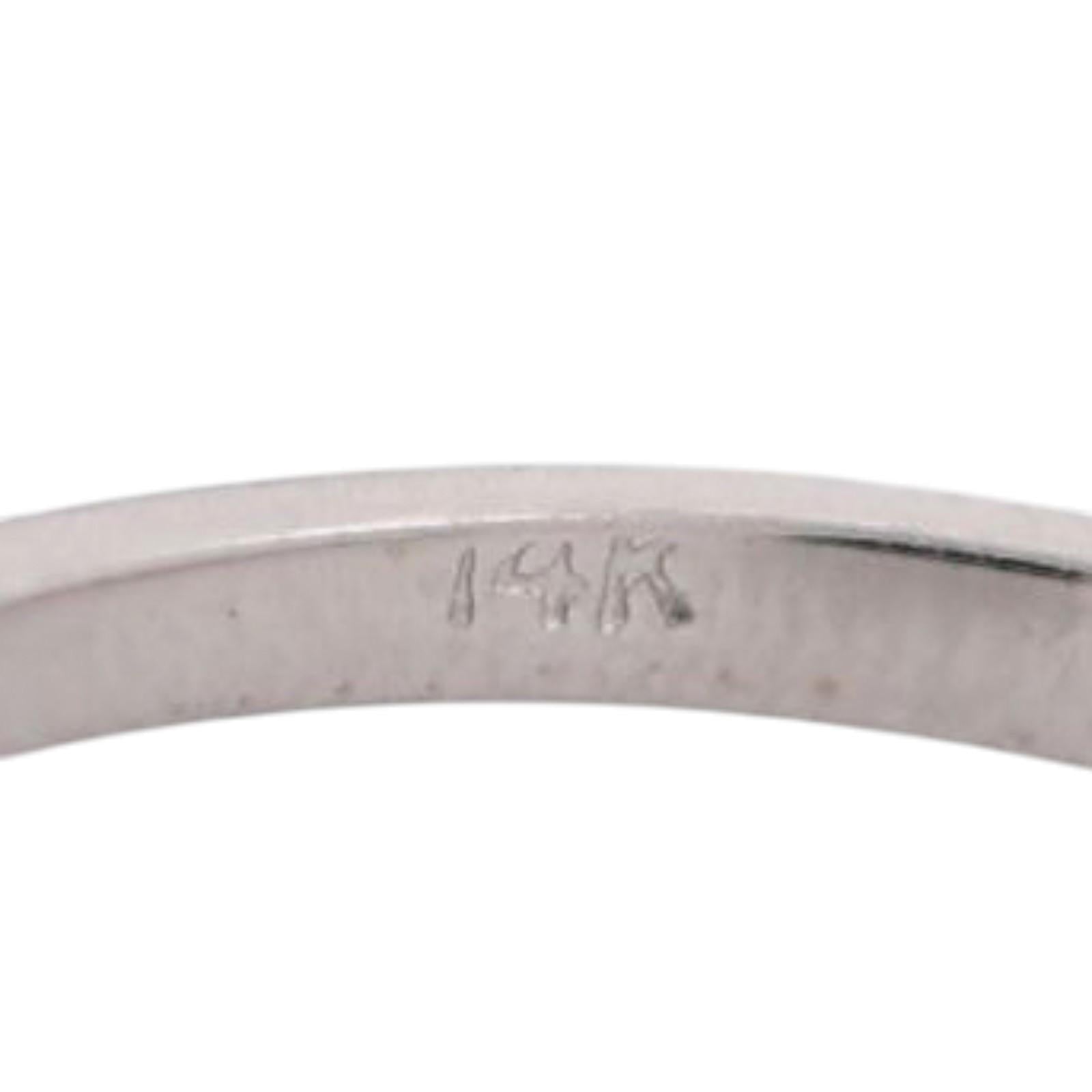 Marquise Solitaire Diamond Engagement Ring With Jacket 14K Gold 2.15 TW Size 6.5