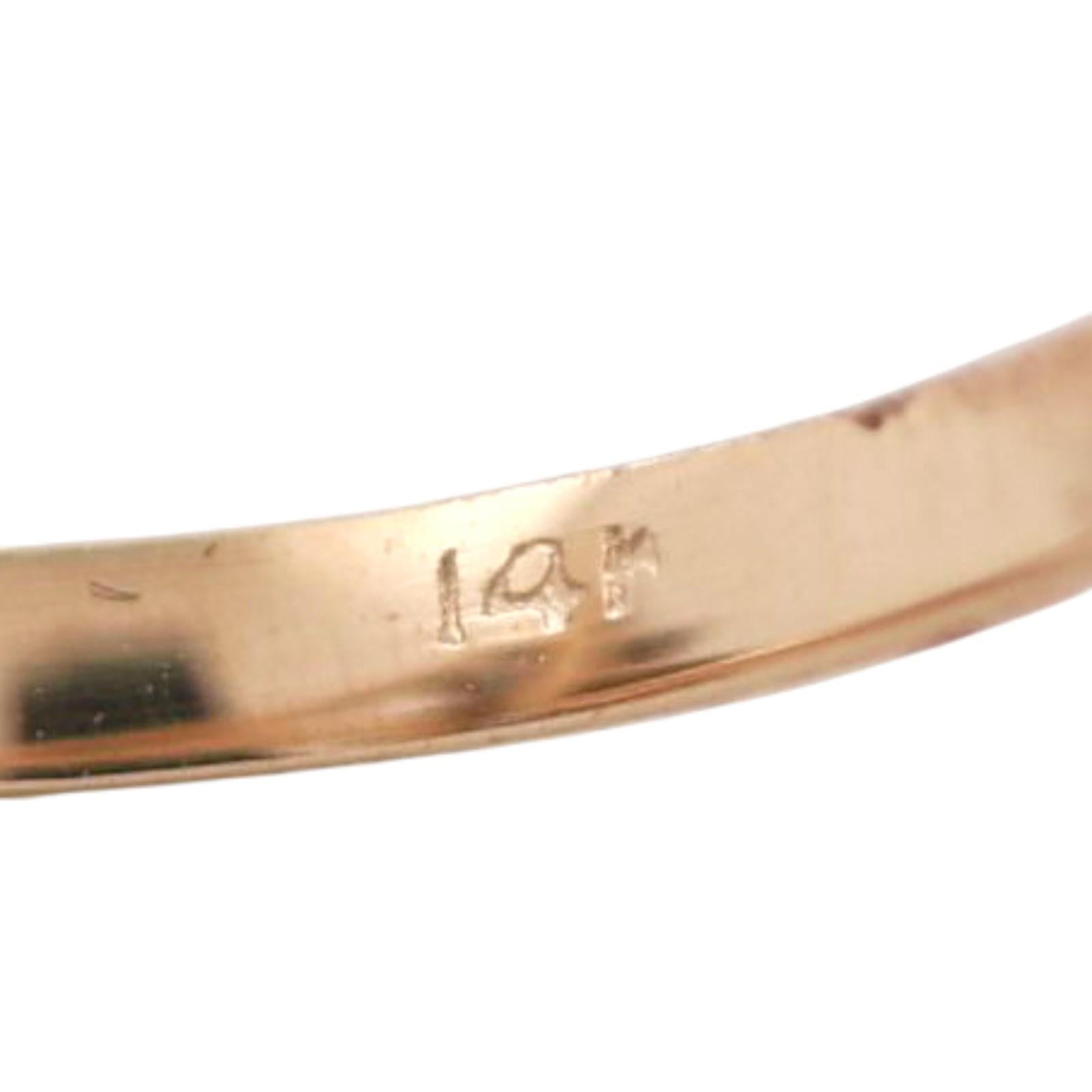 Cluster Diamond Floral Cocktail Ring 14K Gold 0.40 TW Size 5.75 Ladies Estate