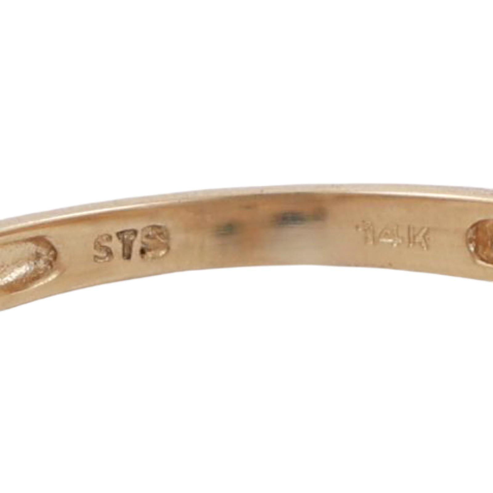 Tanzanite Floral Cocktail Ring 14K Yellow Gold 0.70 CTW Size 6.25 Ladies Estate