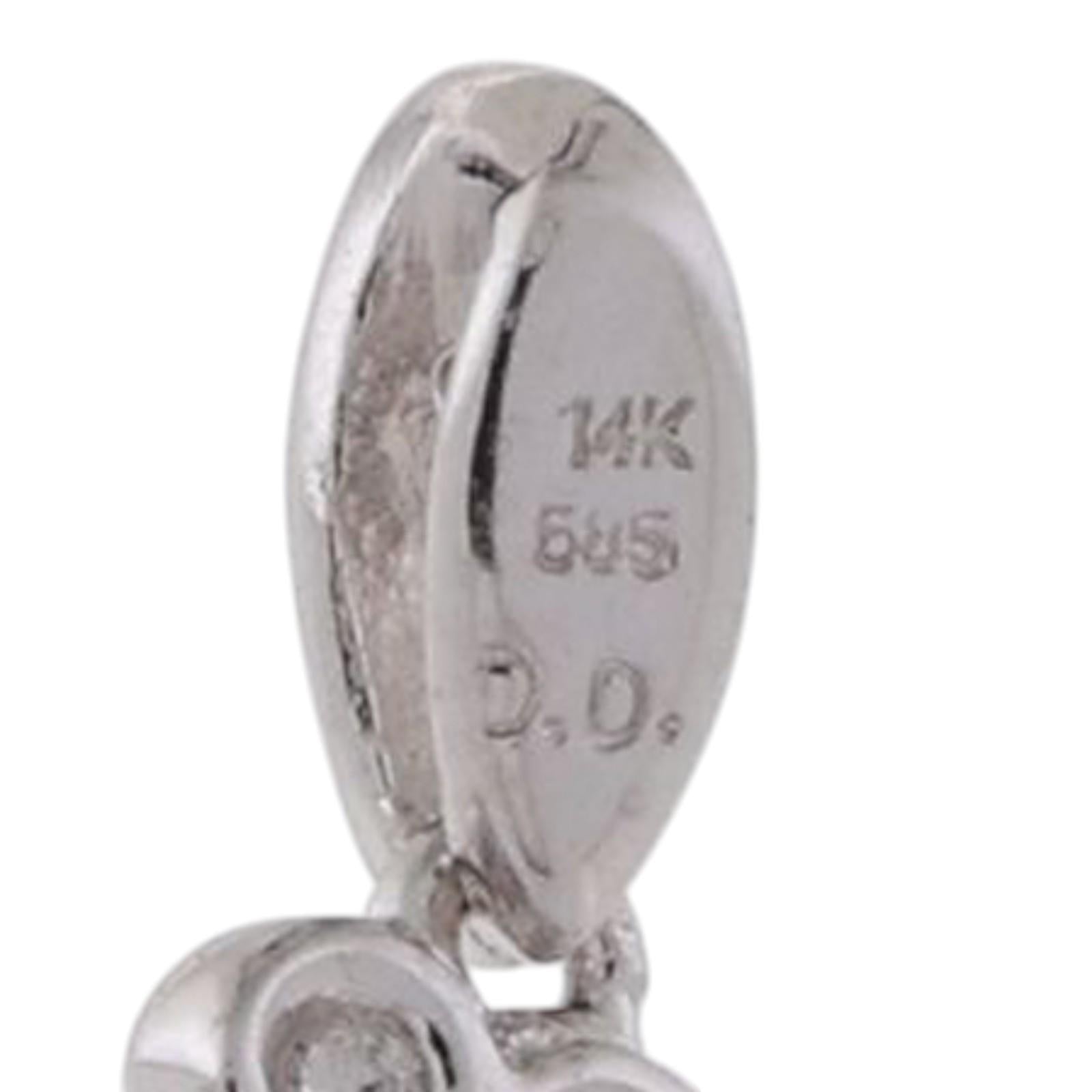 Oval Diamond Filigree Locket Pendant 14K White Gold 0.50 TW 1.15" Ladies Estate