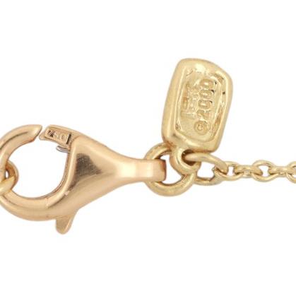 Doris Panos 18K Gold Filigree Diamond Pendant Station Necklace 2.25 TW 17"