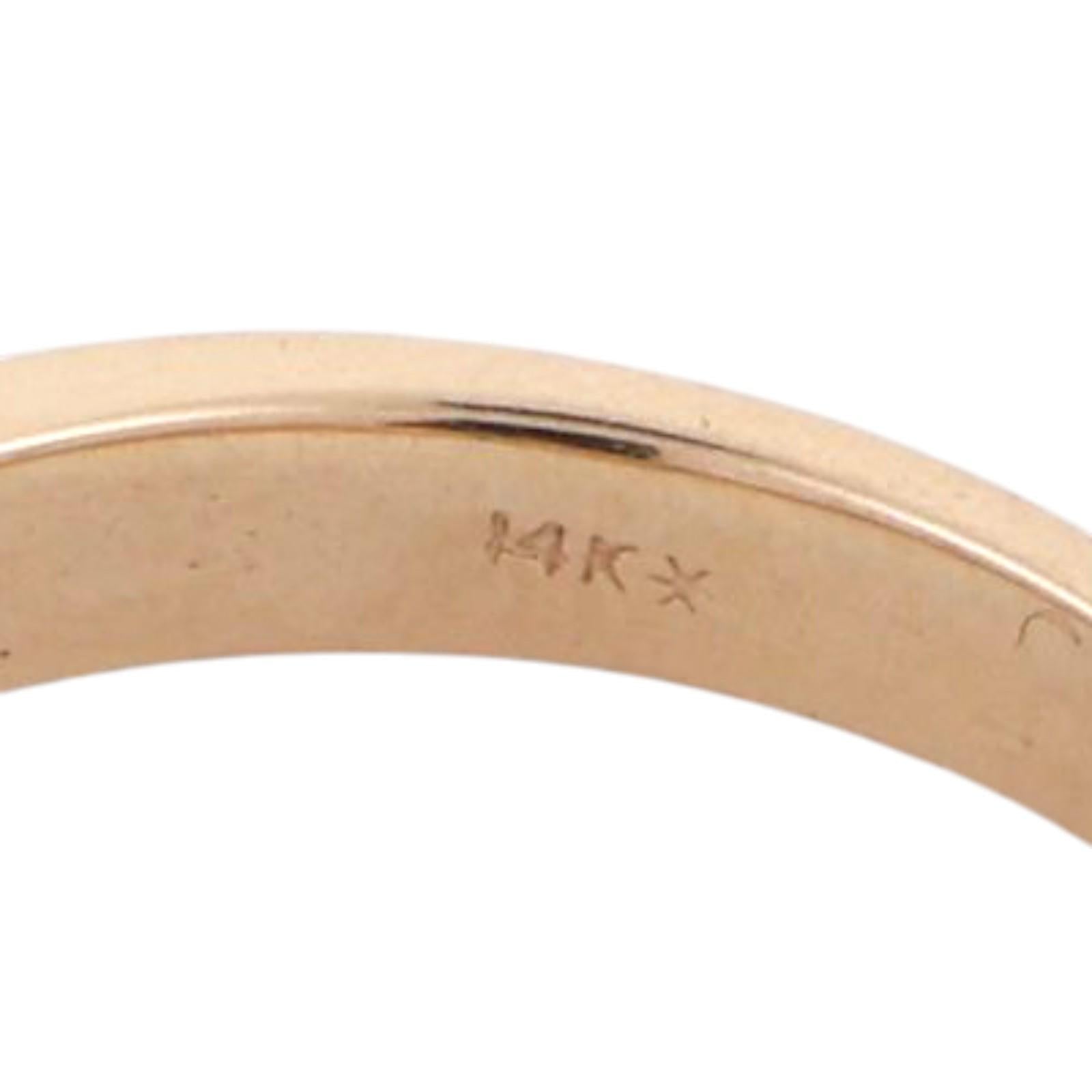 Tsavorite Garnet Swirl Band Ring 14K Yellow Gold 0.60 CTW Size 6.5 Ladies