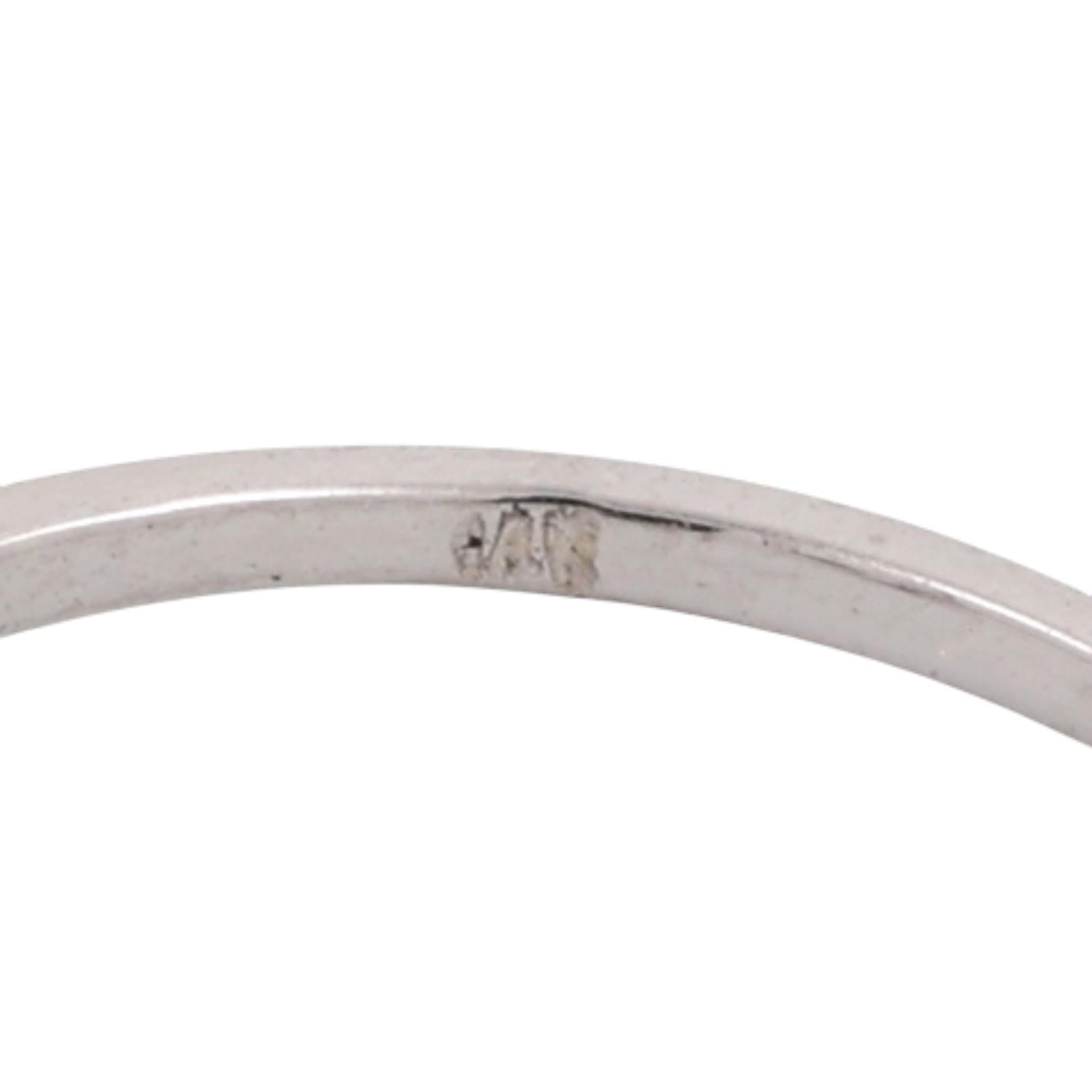 0.85 CT Solitaire Round Diamond Engagement Ring White Gold Size 6.5