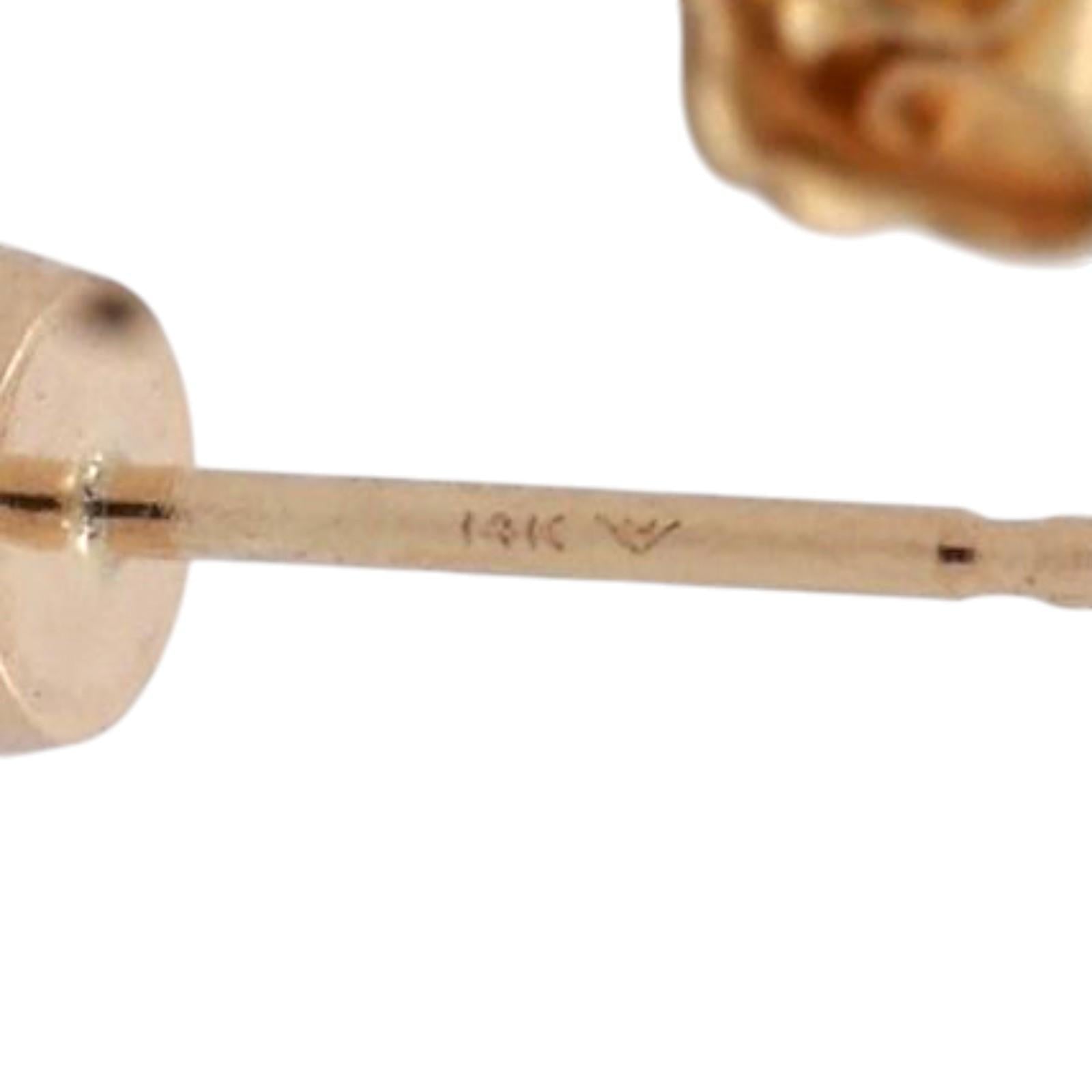 1.25 TW Round Diamond Stud Earrings 14K Yellow Gold 4-Prong Basket Set Unisex