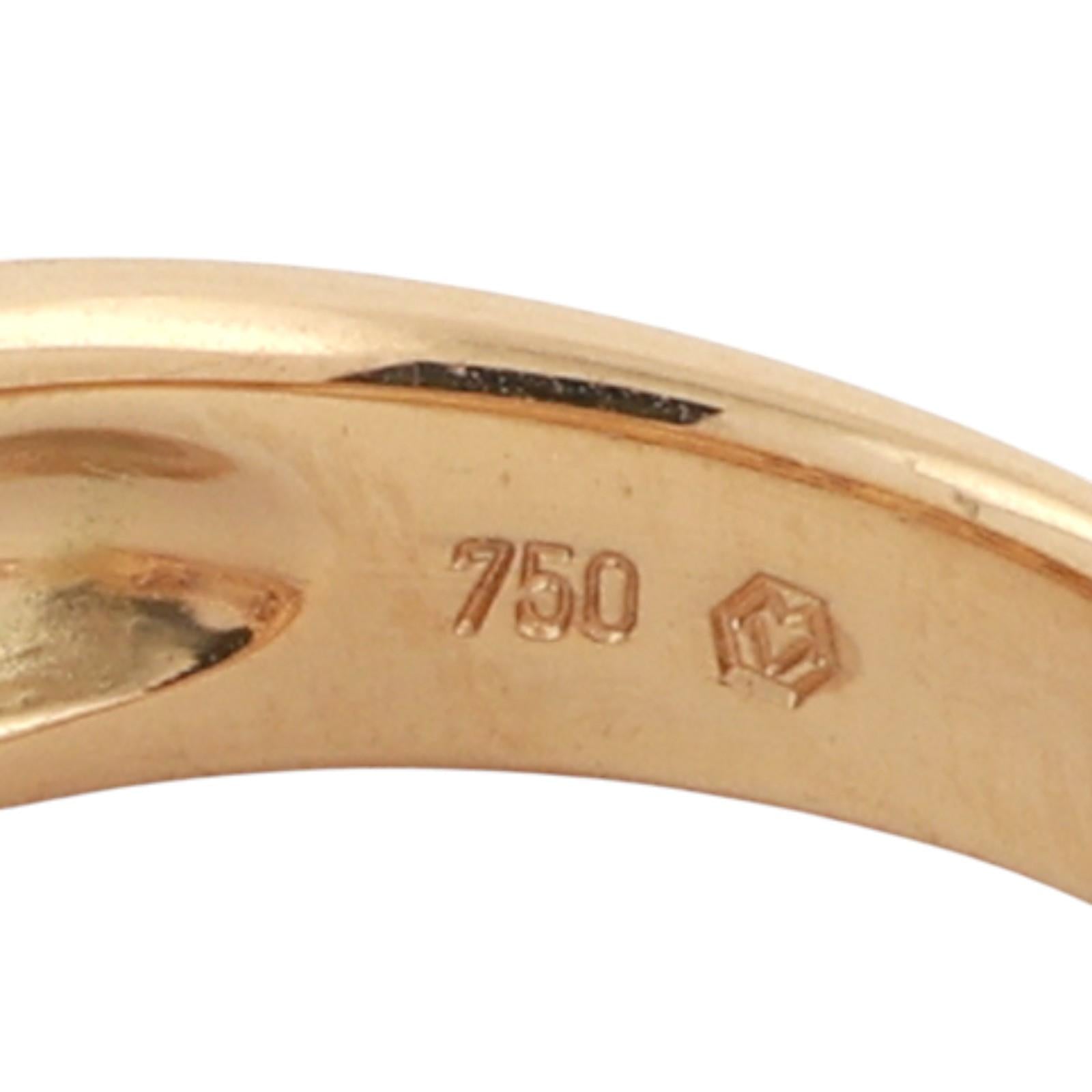 0.33 TW Diamond Wide Band Ring 18K Yellow Gold Size 7 Ladies Estate