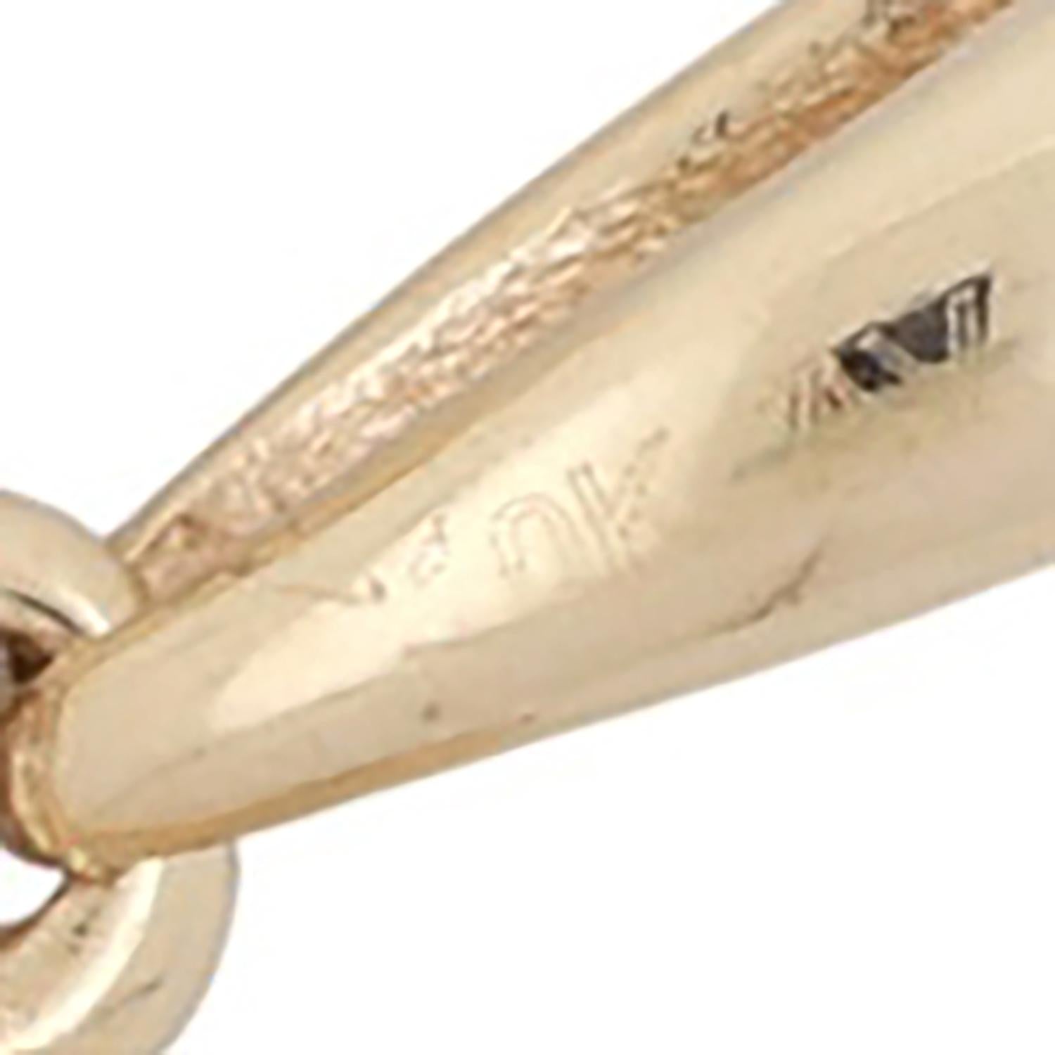 Diamond Open Heart Pendant 10K Gold 0.20 TW Channel Set Diamonds 0.95" Ladies