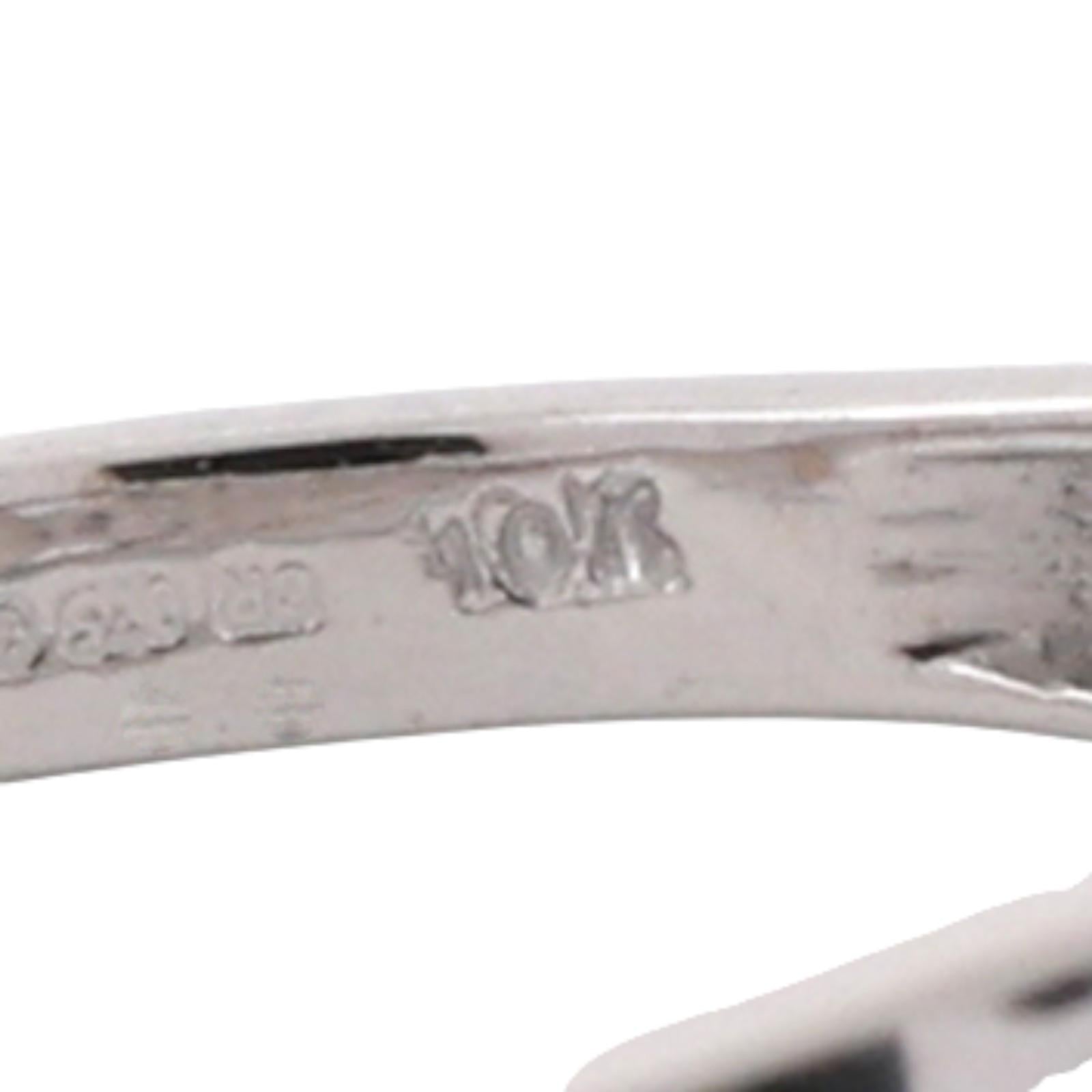 3-Stone Pink Spinel Diamond Band Ring 10K White Gold 0.77 CTW Size 7 Ladies