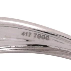 Baguette Diamond Swirl Band Ring 10K White Gold 0.50 TW Size 7.25 Ladies Estate