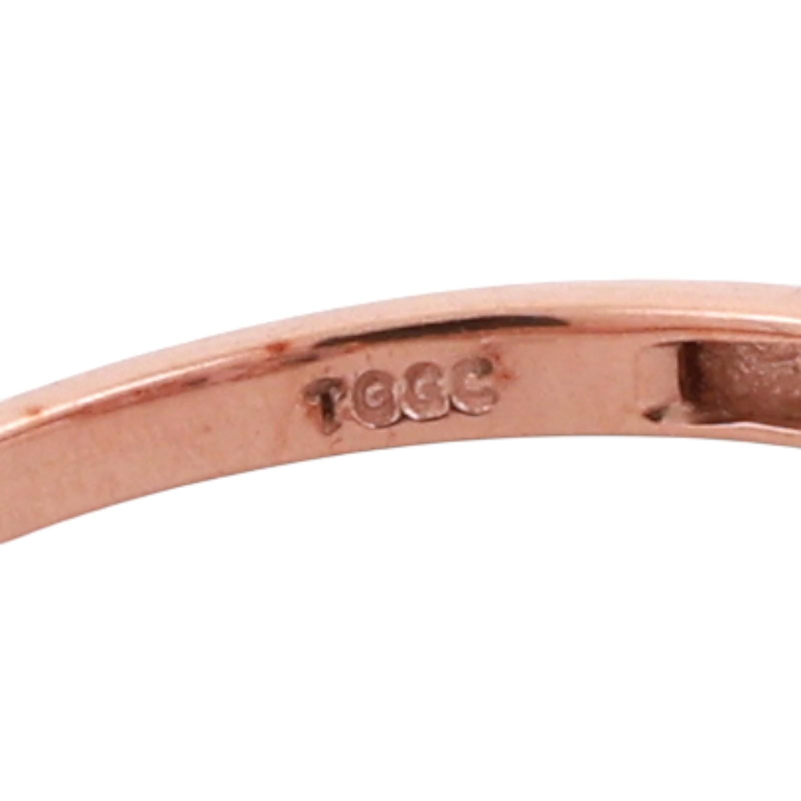 3-Stone Spinel Cocktail Ring 10K Rose Gold 1.50 CTW Size 7.25 Ladies Estate