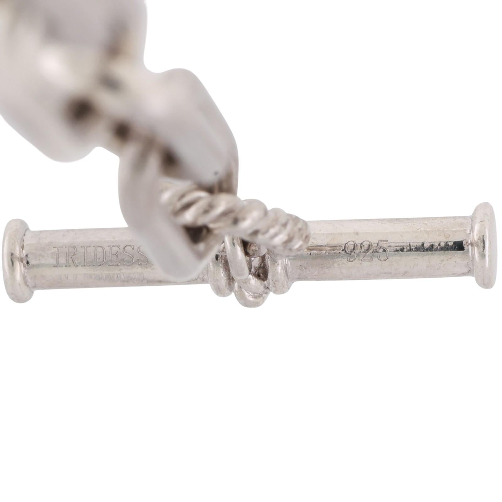 Iridessa Freshwater Pearl Necklace 18K Yellow Gold Sterling Silver 35" Ladies