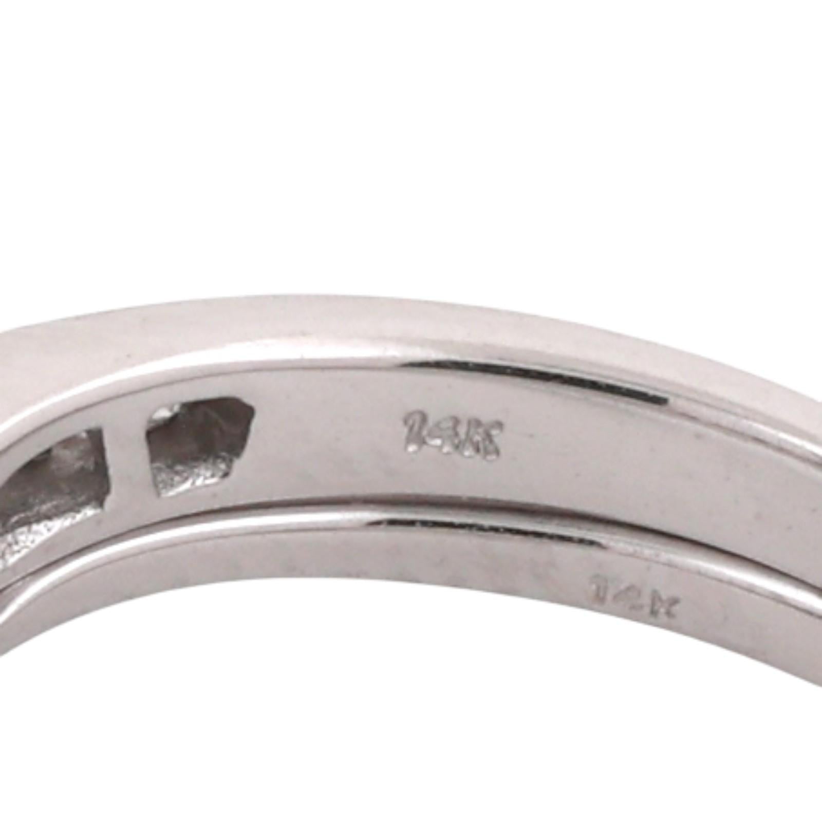 0.50 TW Marquise Round Accent Diamond Floral Cocktail Ring 14K White Gold Size 6