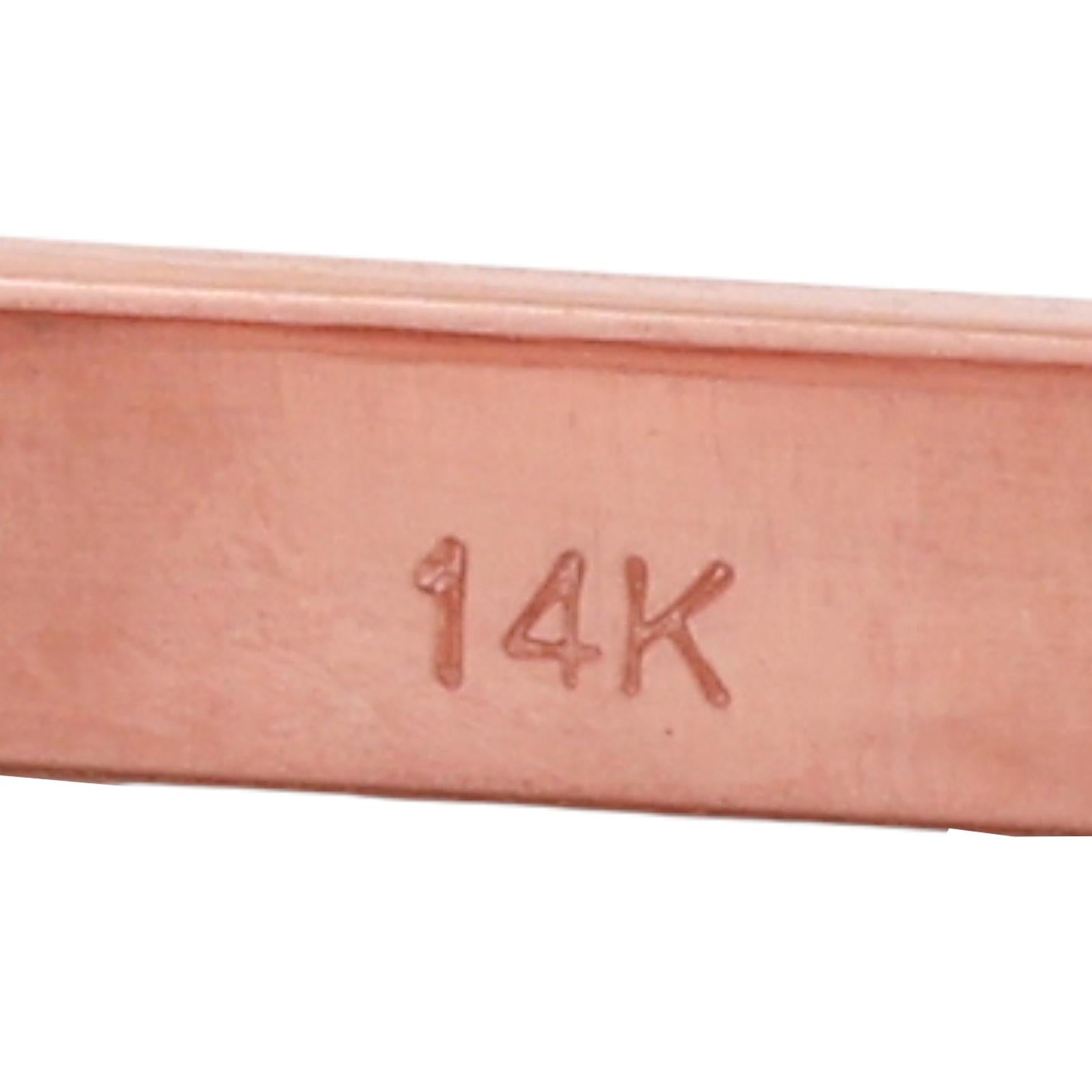 Trisko Geometric Akoya Pearl Diamond Statement Ring 14K Rose Gold SZ 7.25 Estate