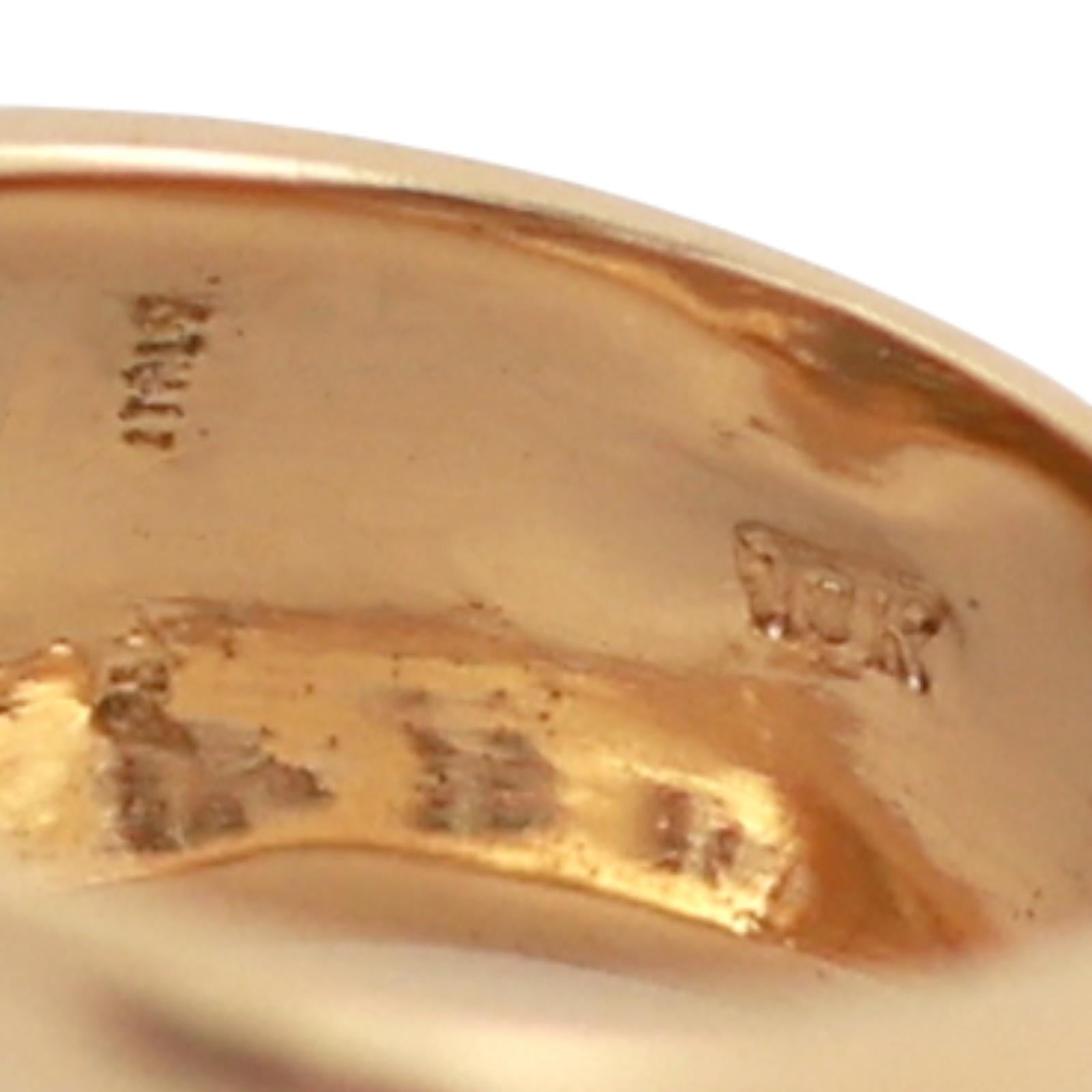 1.80 TW Diamond Wide Band Ring 18K Gold Swirl Size 6.5 Ladies Estate