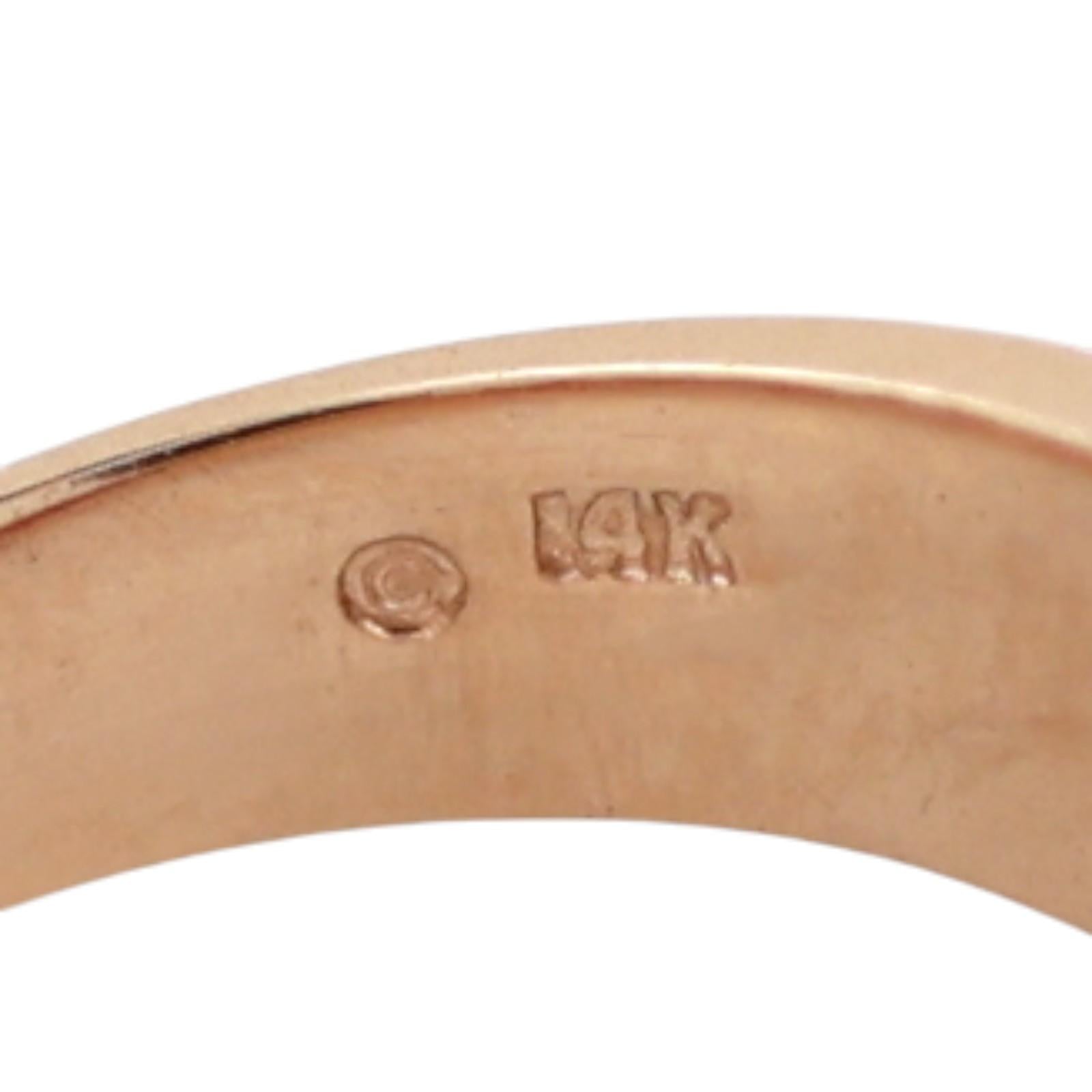 Amethyst Garnet Cocktail Ring 14K Yellow Gold 3.30 CTW Size 6.25 Ladies Estate