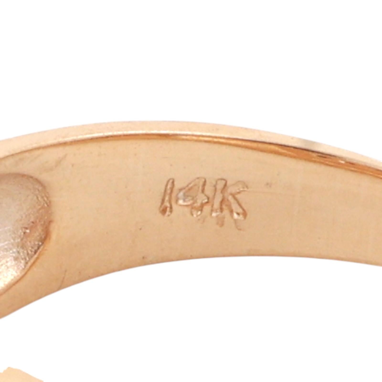 5-Stone Diamond Band Ring 0.50 TW Round Diamonds 2-Tone Gold Size 8.25 Unisex