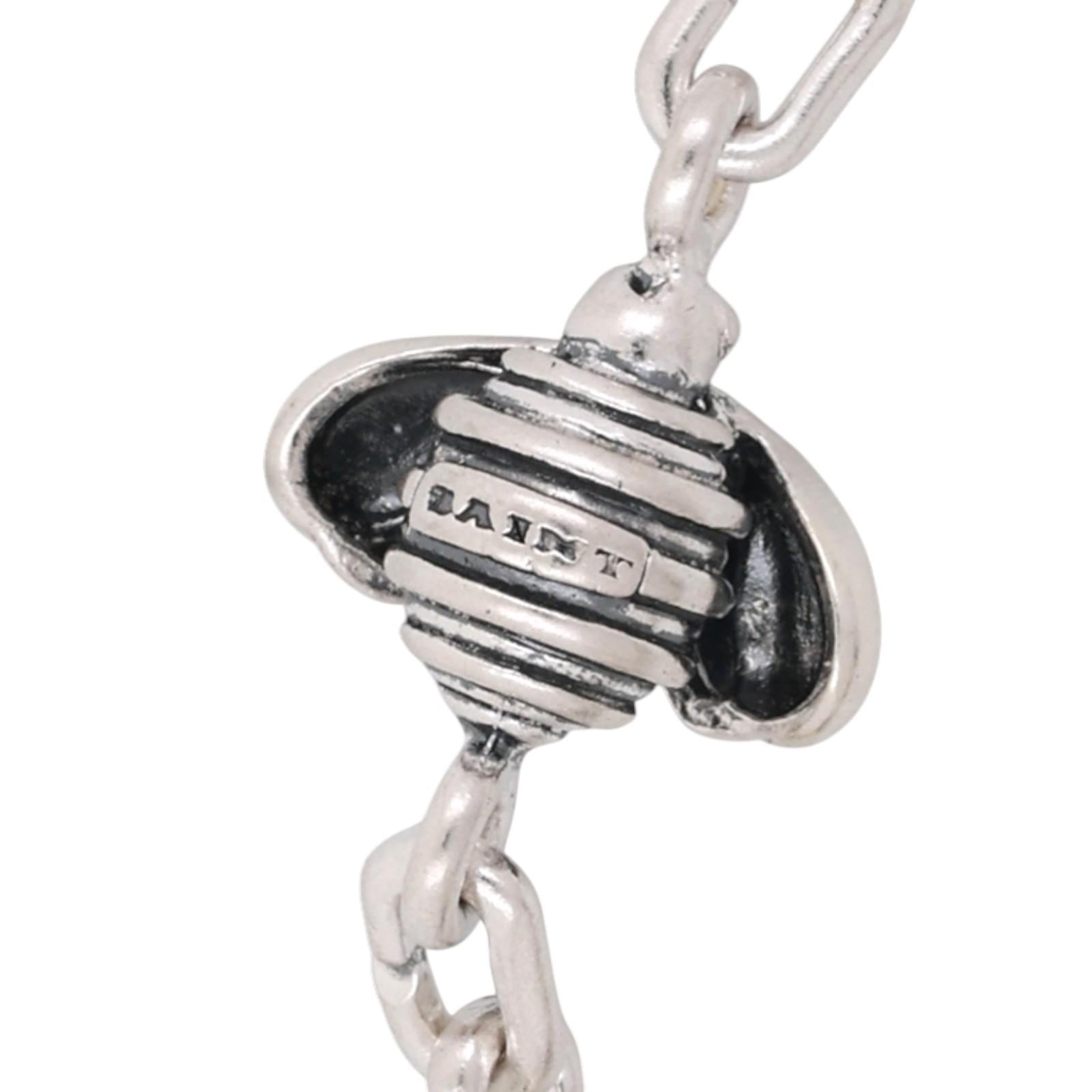 SAINT BY SARAH JANE 18K Yellow Gold Sterling Silver Bee Dangle Necklace 18.5"