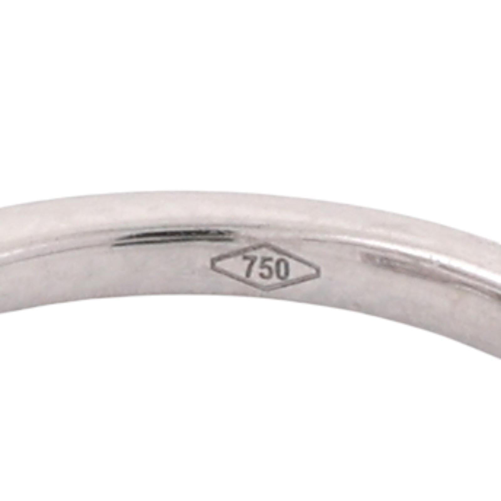 EFFY Diamond Bypass Ring 18K White Gold 1.00 TW Size 7.25 Ladies Estate