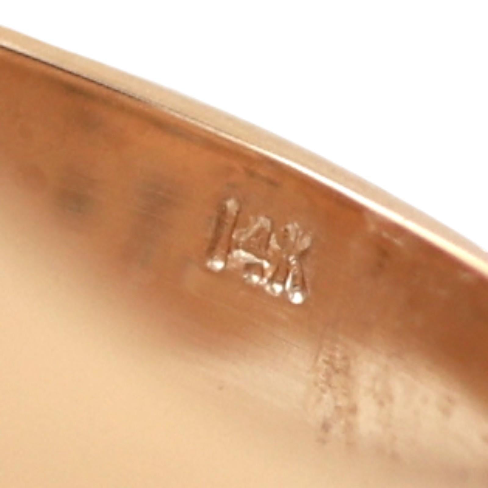 Mens Cluster Diamond Cocktail Ring 14K Gold 0.90 TW Size 8 Vintage Estate