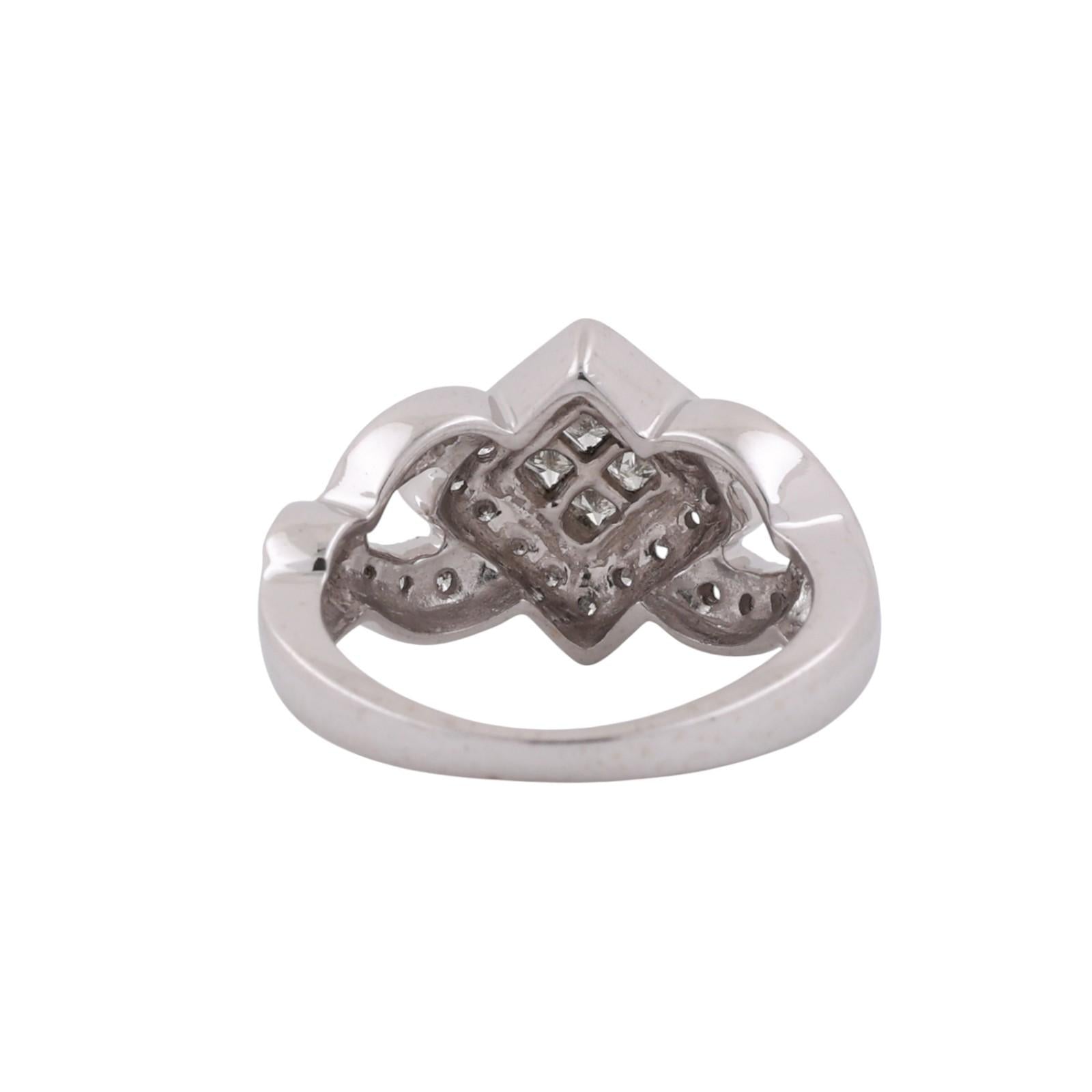 EFFY Bita Diamond Cluster Ring 0.75 TW 14K White Gold Size 5.75 Ladies Estate