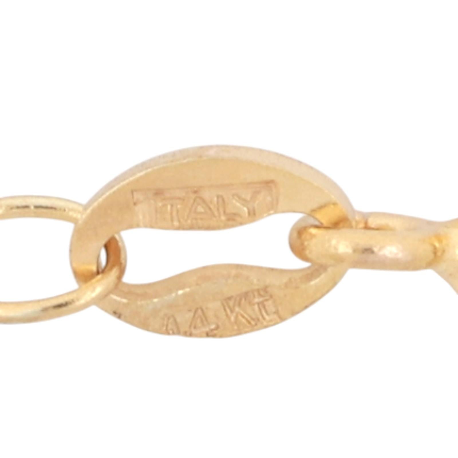 Black Onyx Heart Floral Opal Inlay Pendant Chain Necklace 14K Yellow Gold 15.75”