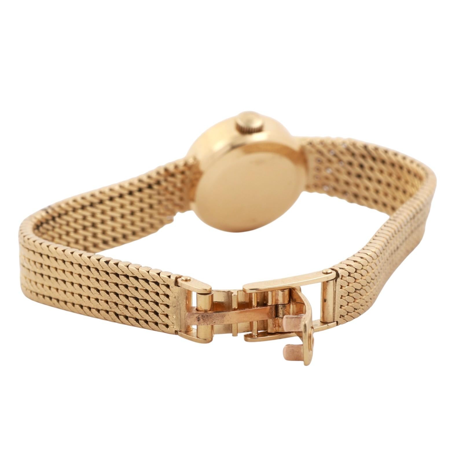 Vintage Omega Ladymatic Automatic Watch 18K Yellow Gold 1960’s 6.75" Ladies