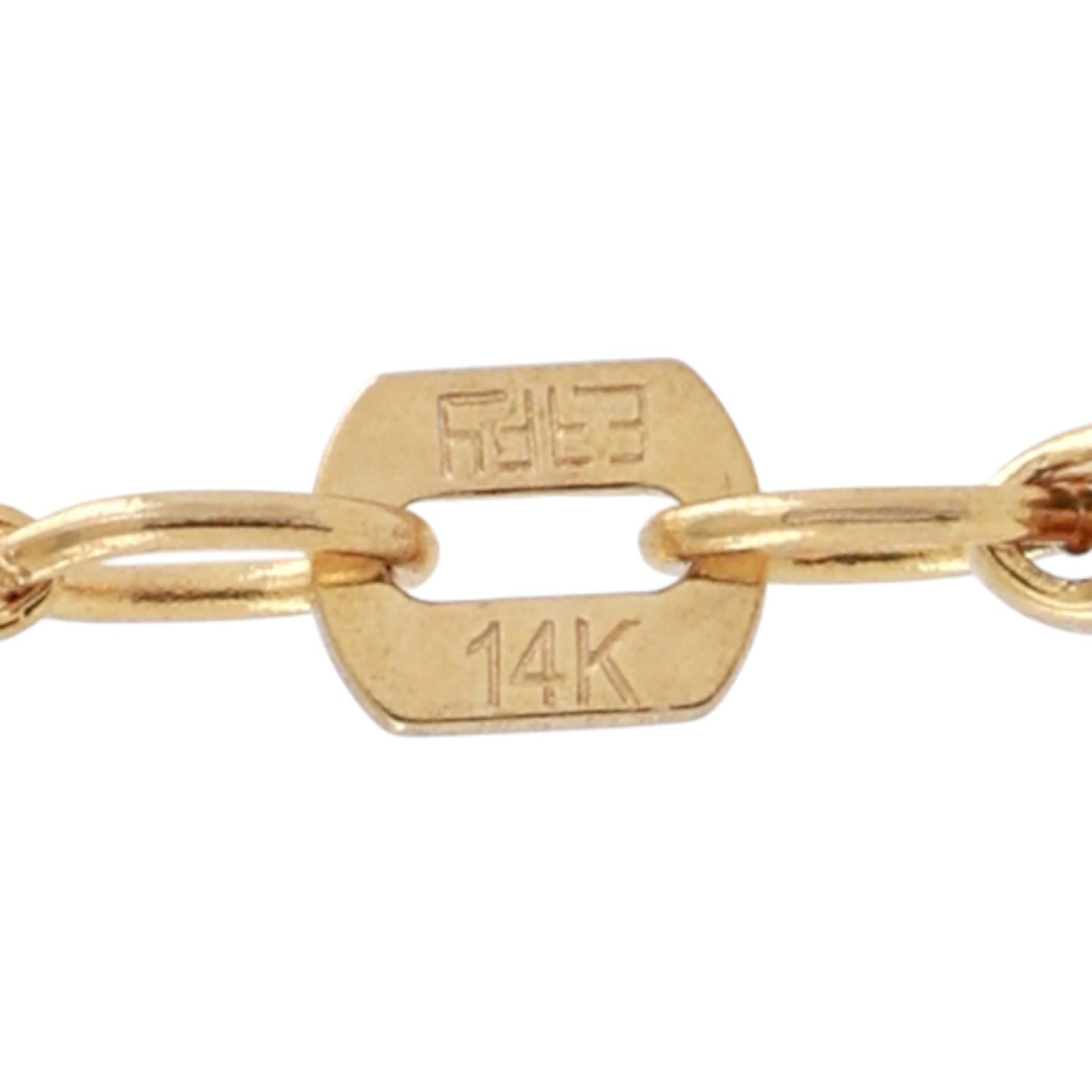 EFFY Multi Color Sapphire Diamond Palm Tree Pendant Chain Necklace 14K Gold 18"