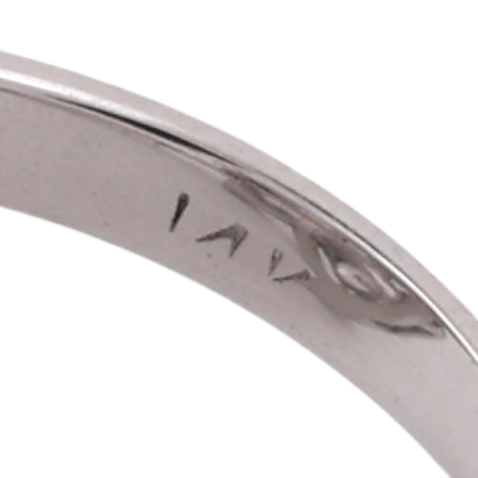 Vintage 1.00 TW Diamond Statement Ring White Gold Platinum Size 6 Ladies Estate