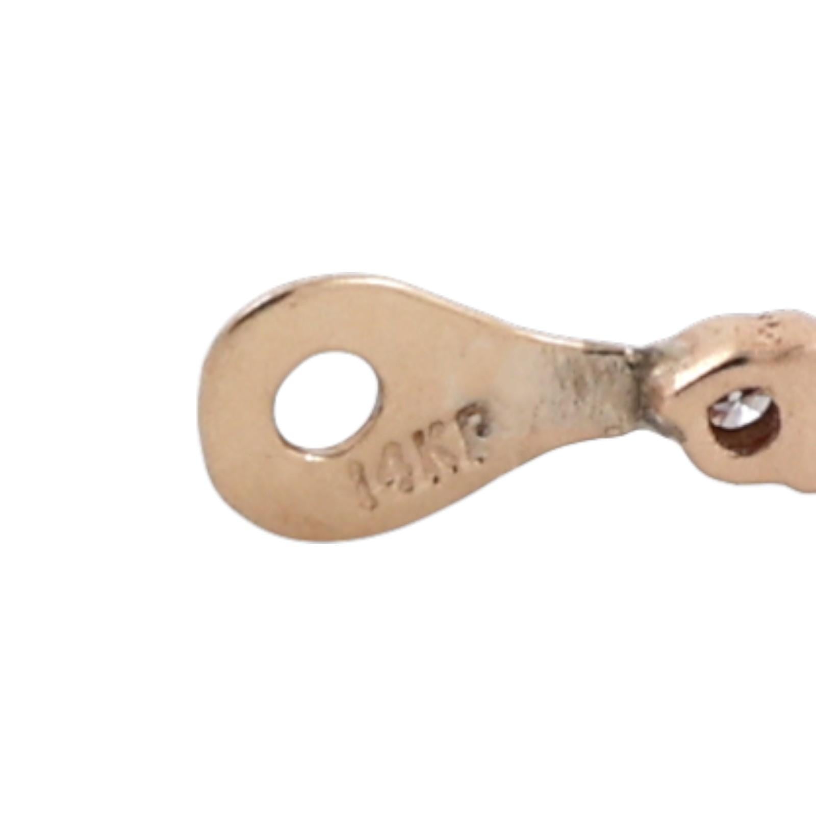 Emerald Diamond Floral Stud Earrings With Diamond Attachment Yellow Gold 0.80"