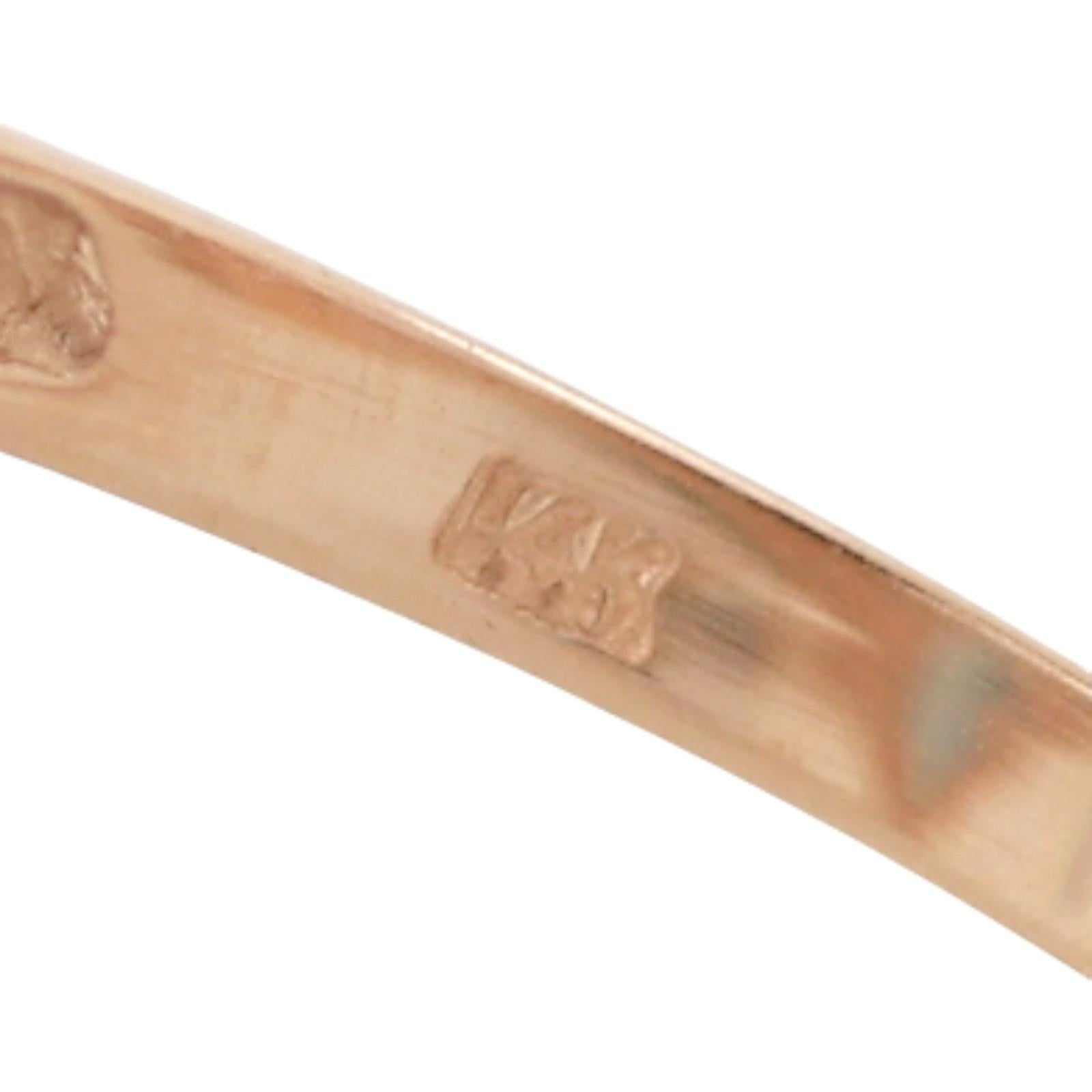 Blue Topaz Diamond Wishbone Ring 14K Yellow Gold 0.65 CTW Ladies Size 6.5 Estate