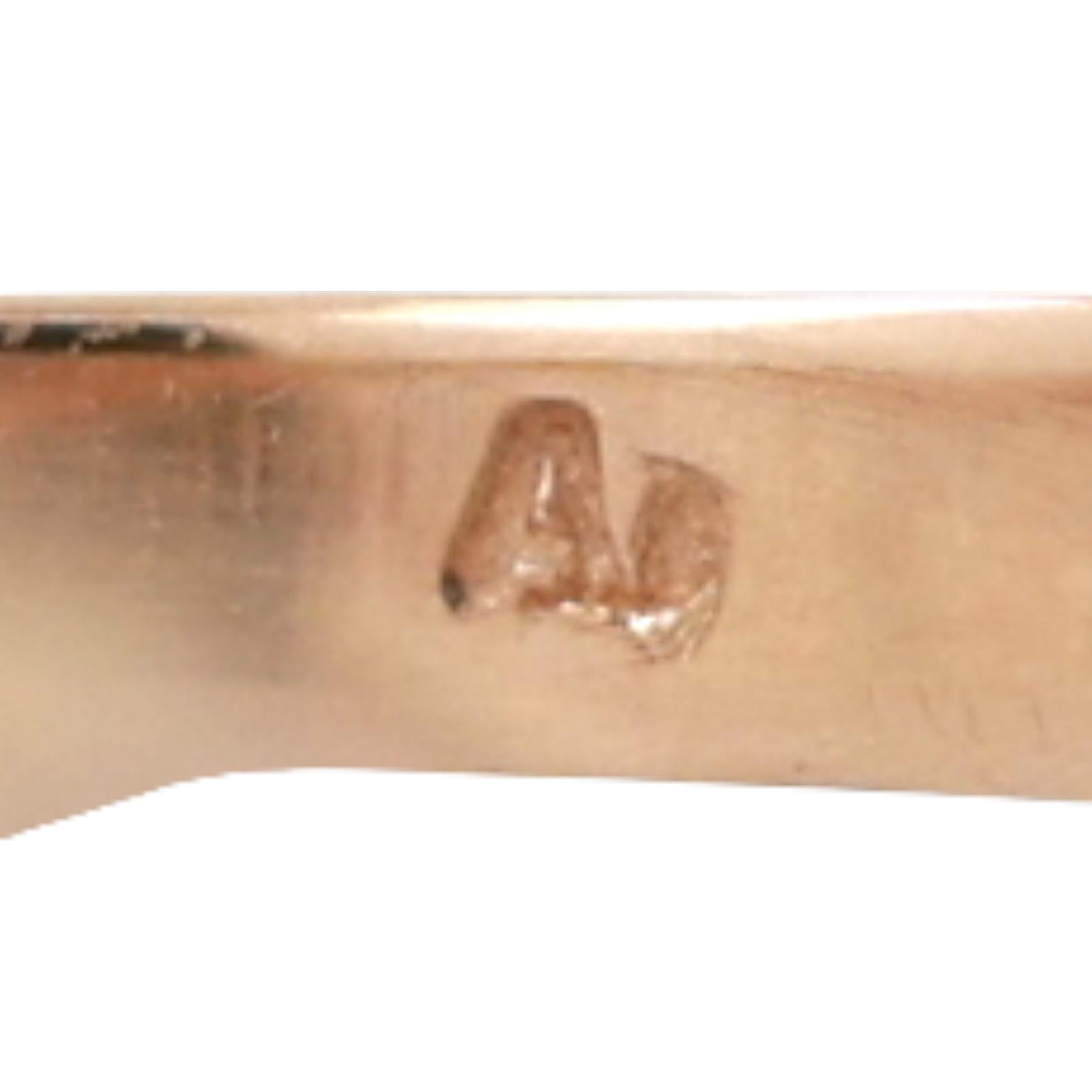 Blue Topaz Diamond Wishbone Ring 14K Yellow Gold 0.65 CTW Ladies Size 6.5 Estate