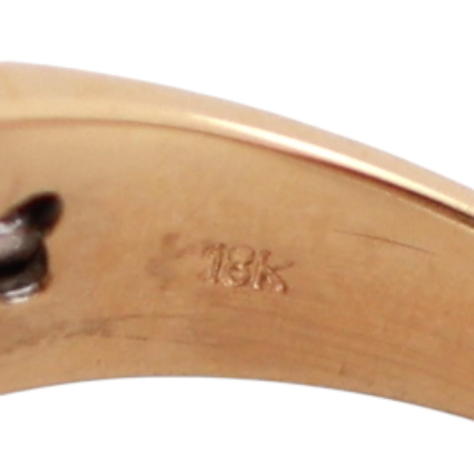Cluster Diamond Cocktail Ring 18K Two-Tone Gold 1.20 TW Size 7.25 Ladies Estate