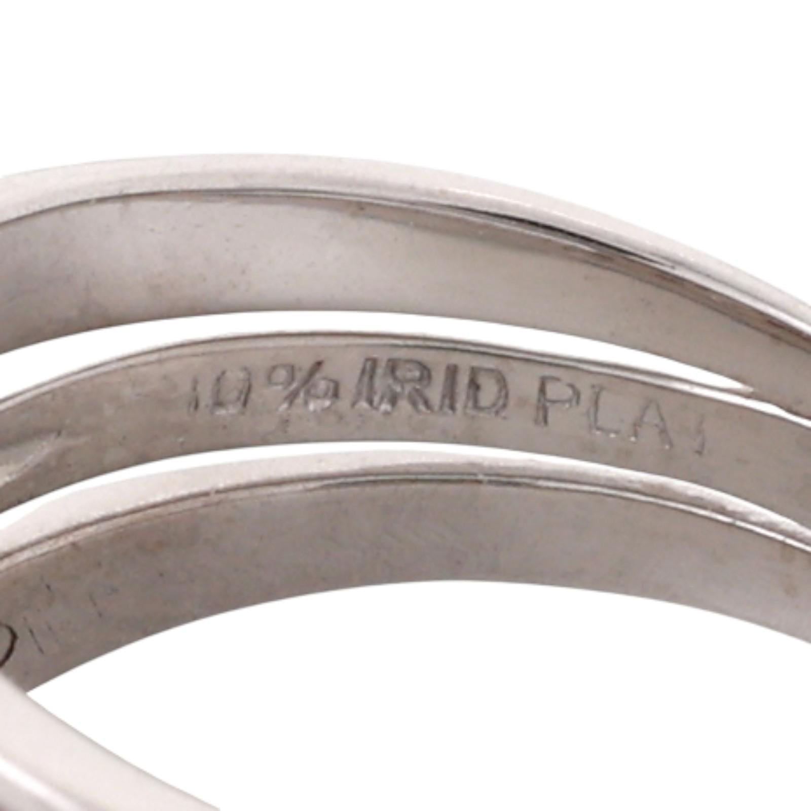 4-Row Baguette Round Diamond Wide Band Ring Platinum White Gold 1.00 TW SZ 7.25