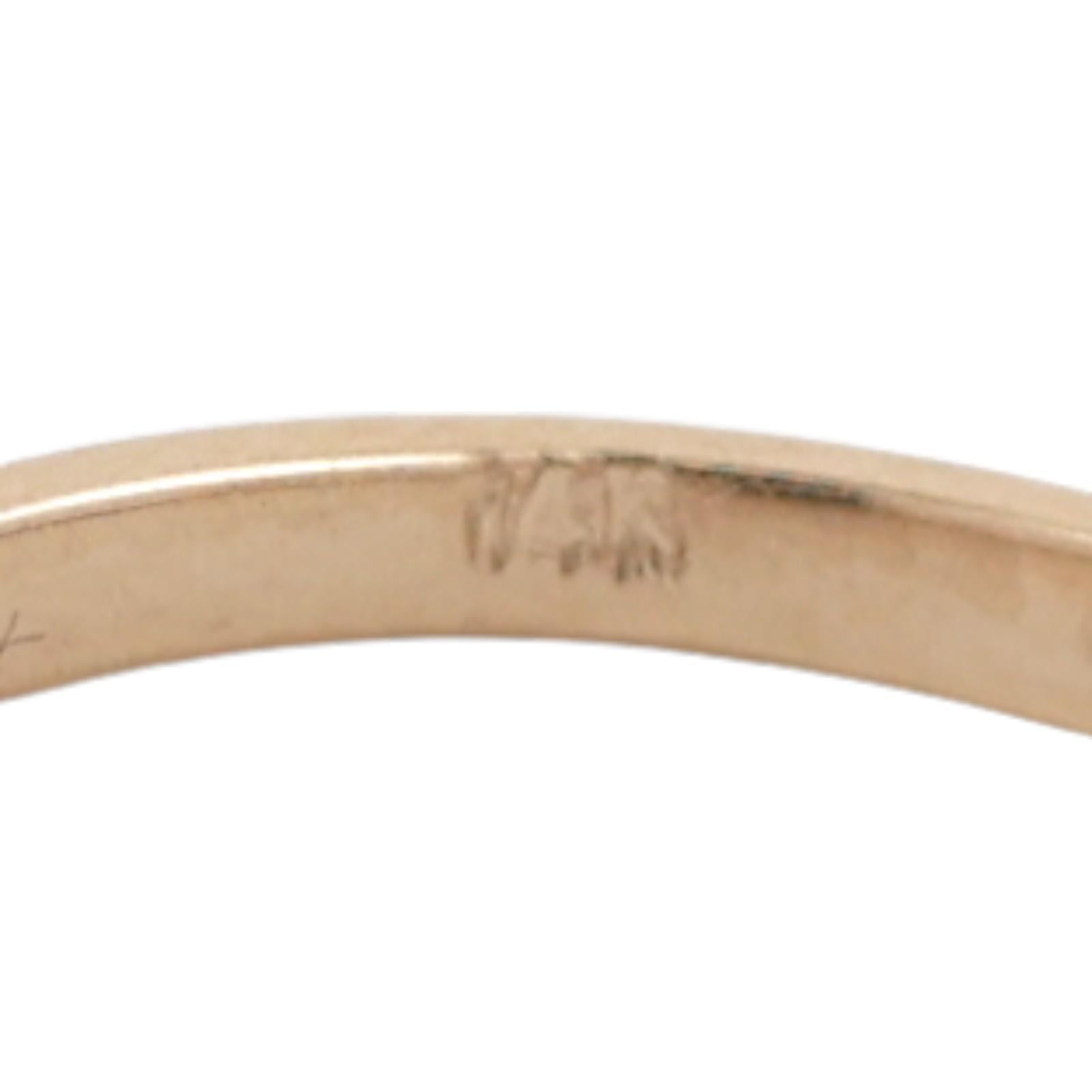 Cluster Diamond Heart Ring 14K Gold 0.15 TW Size 7 Ladies Estate