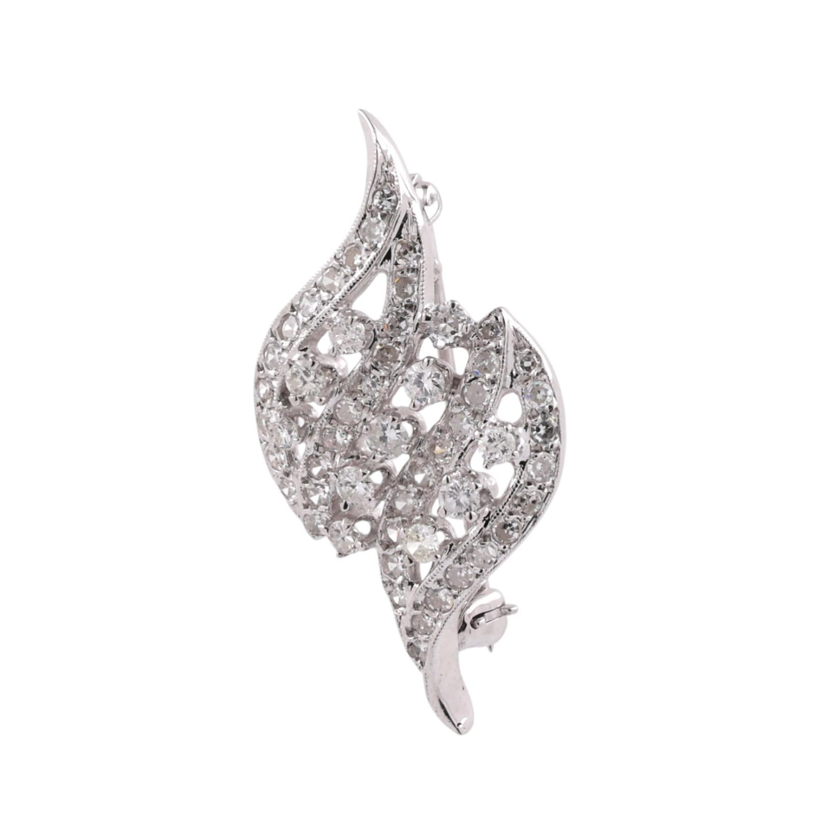 3-Strand Akoya Pearl Diamond Bracelet Brooch Attachment 14K White Gold 1.00TW 7"