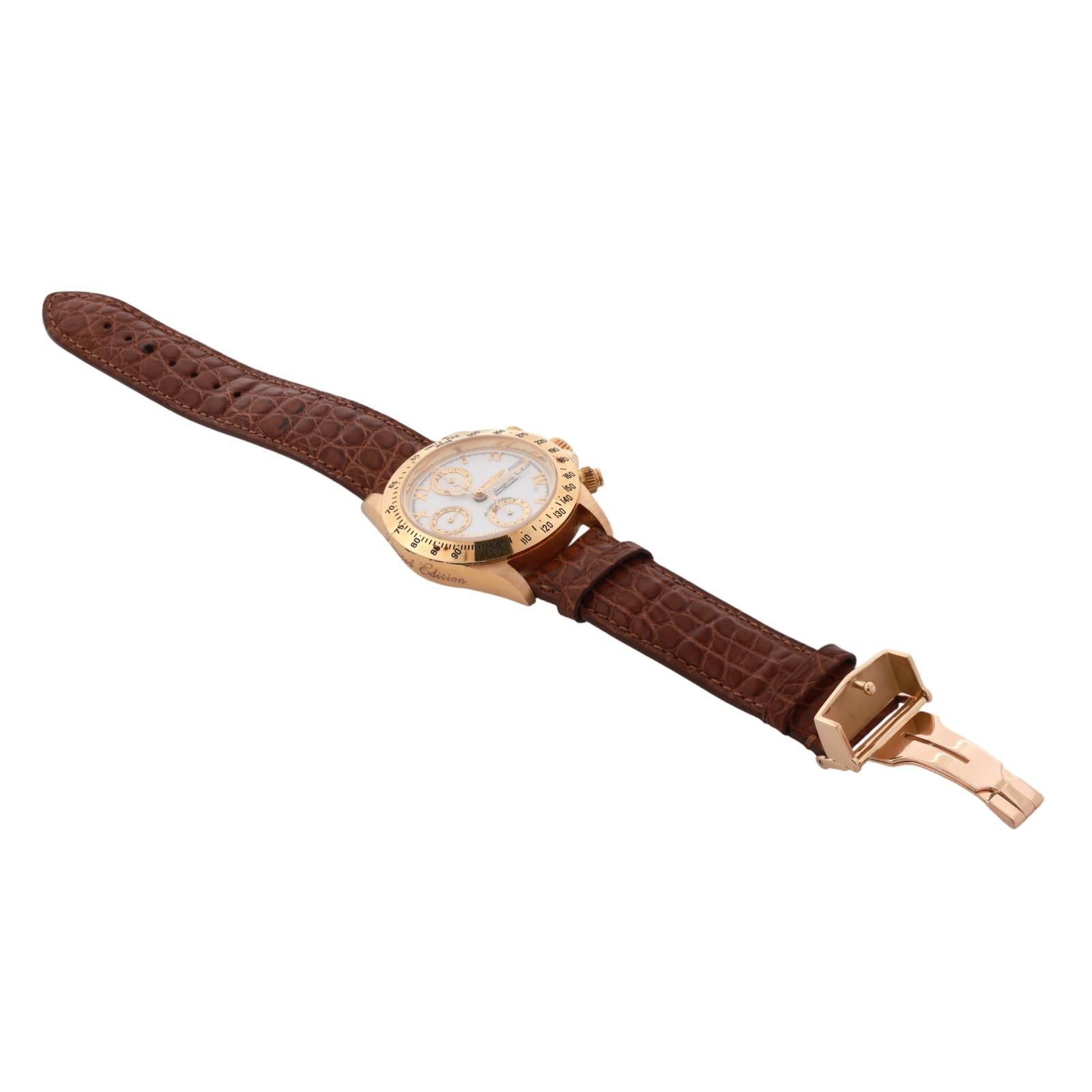 Mens 7750 Invicta Watch Automatic Swiss Chronometer Limited Ed. 18K Yellow Gold