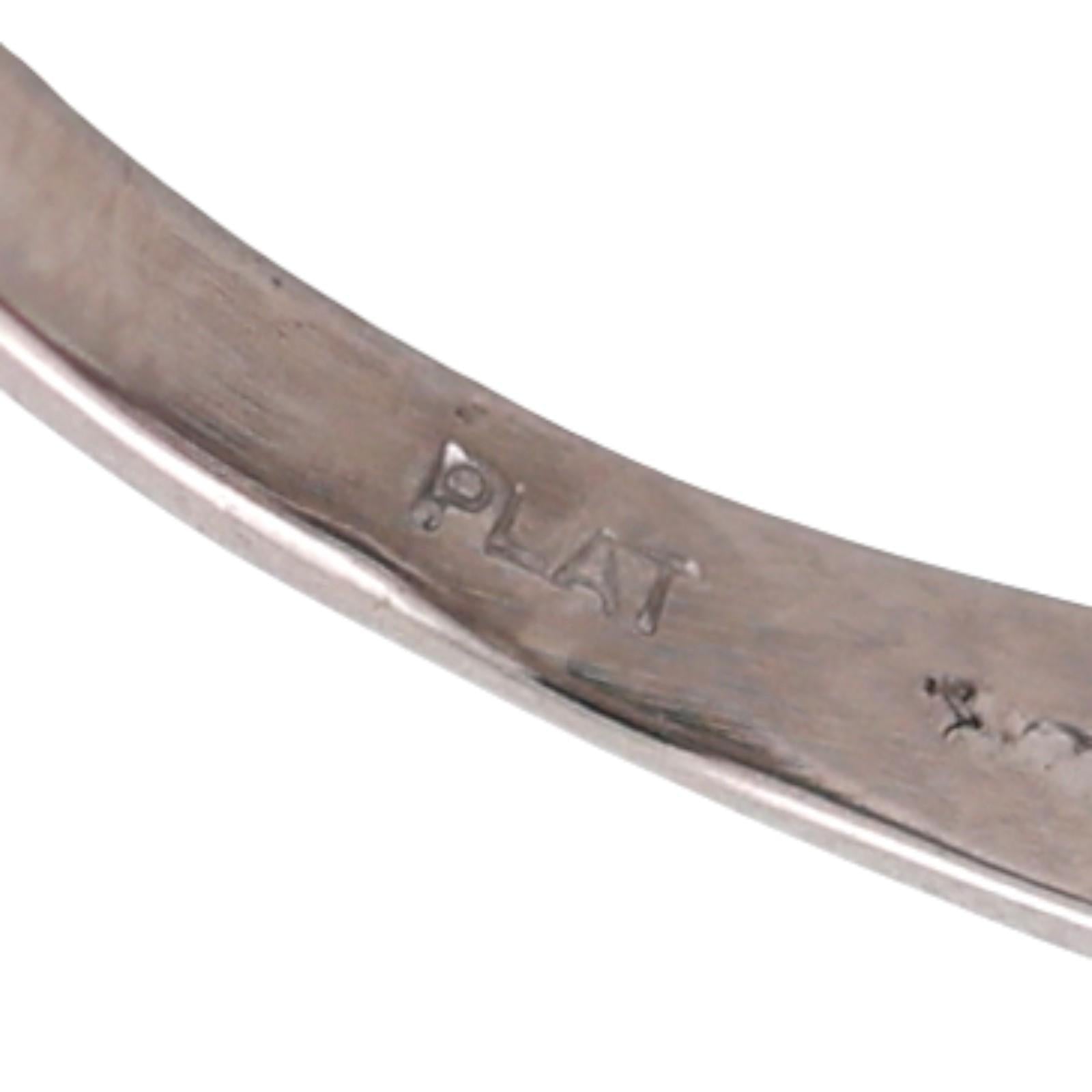 Vintage Platinum Diamond Statement Ring 1.65 TW Round Baguette Diamonds SZ 7.25