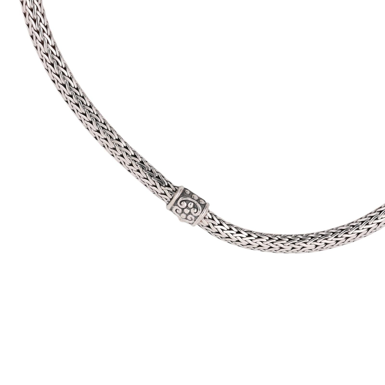 Blue Topaz Peridot Sterling Silver Wheat Chain Necklace 4.22 CTW 18.5"