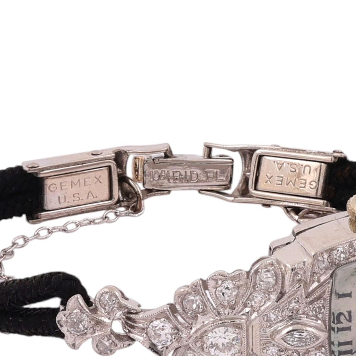 Vintage Hamilton Art Deco Platinum Diamond Ladies Watch Manual Wind 1940s