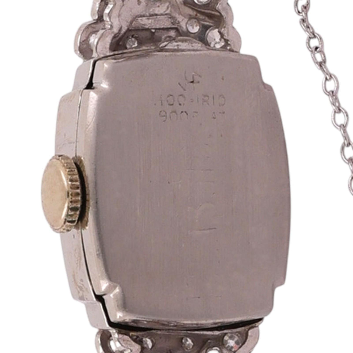 Vintage Hamilton Art Deco Platinum Diamond Ladies Watch Manual Wind 1940s