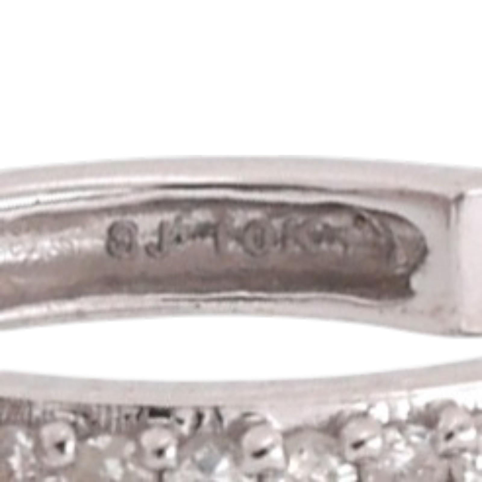 10K White Gold 2.50CT Diamond Double Heart Dangle Earrings Baguette Round 1.22"