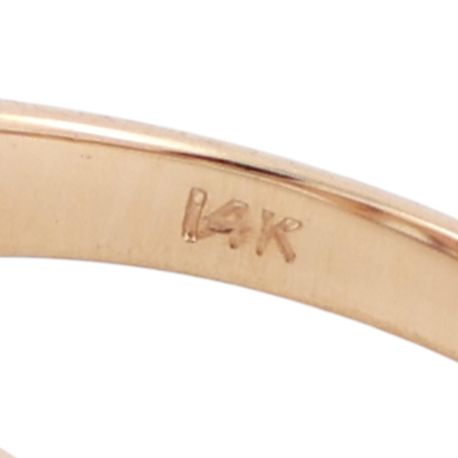Pink And Blue Sapphire Diamond Accent Cocktail Ring 14K Gold 1.46 CTW Size 6