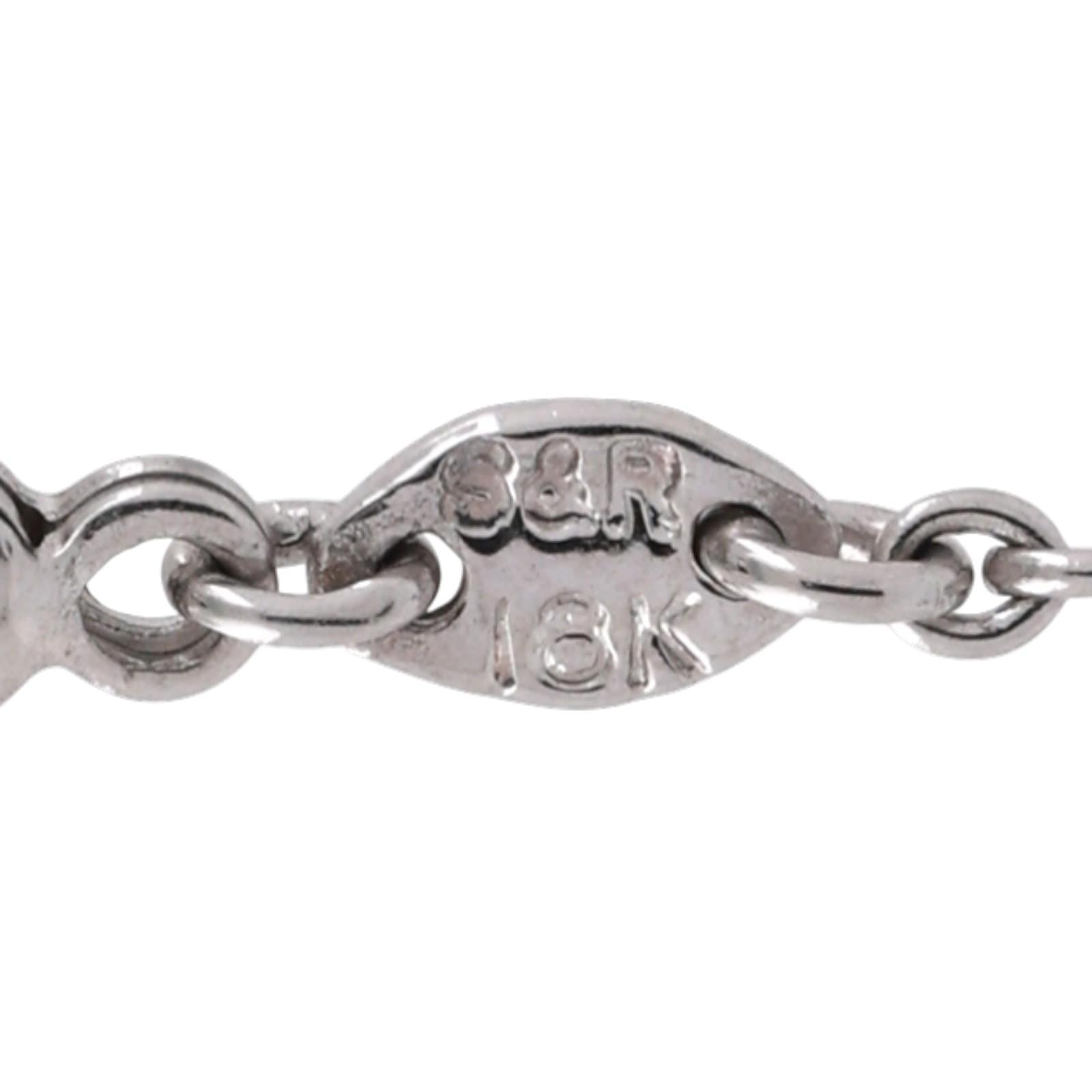 0.50 TW Diamond Open Heart Pendant Cable Chain Necklace 14K-18K White Gold 18"