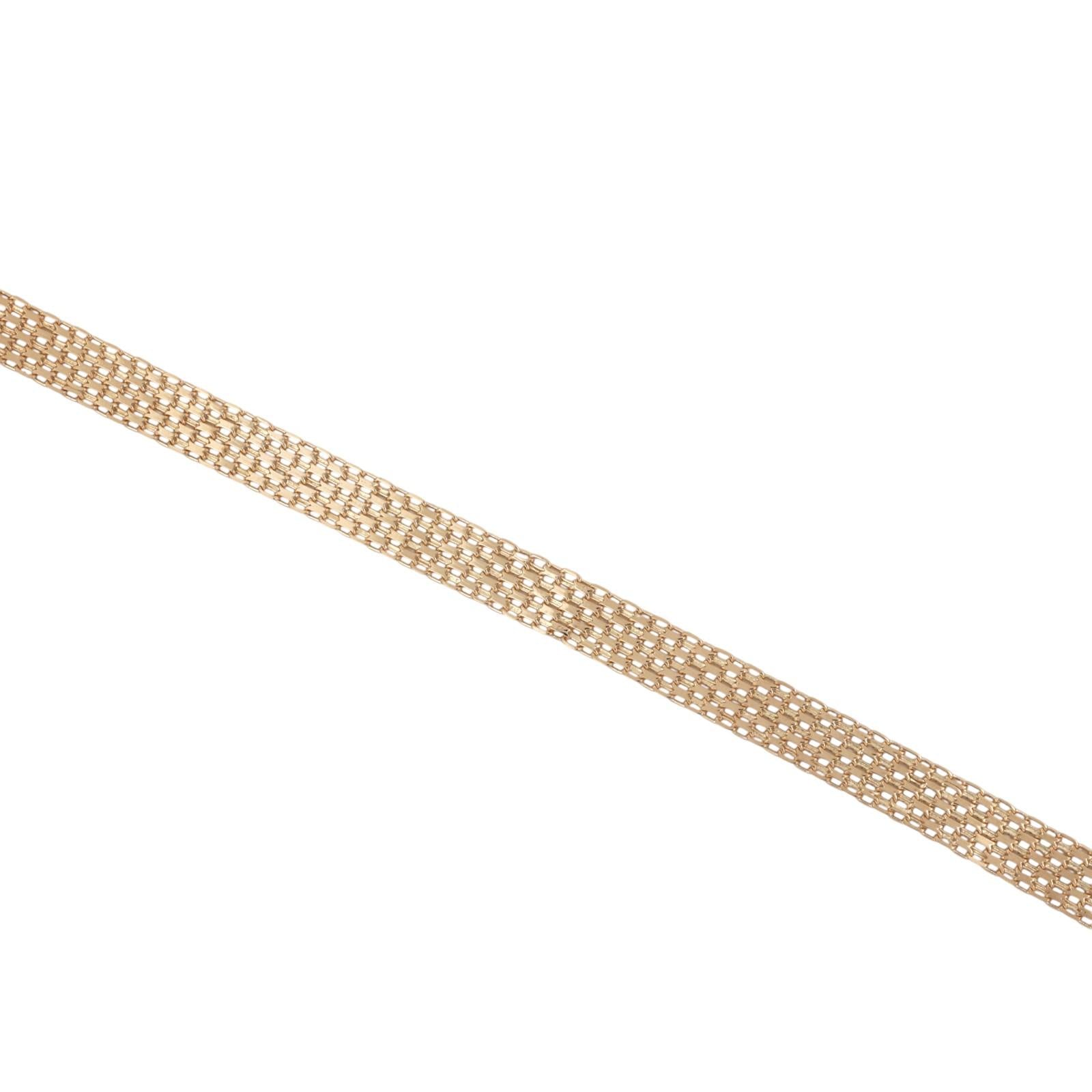 2.00 TW Cluster Diamond Heart Pendant Bismark Mesh Chain Necklace 14K Gold 16.5"