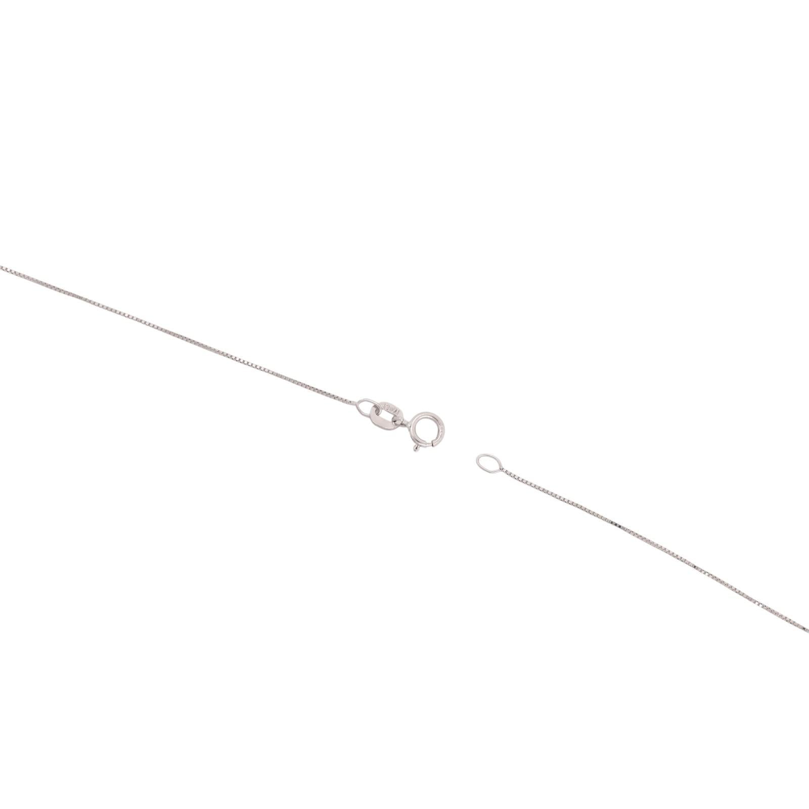 Diamond Clover Hearts Necklace 14K White Gold 1.75 TW 16.25"-19" Ladies Estate