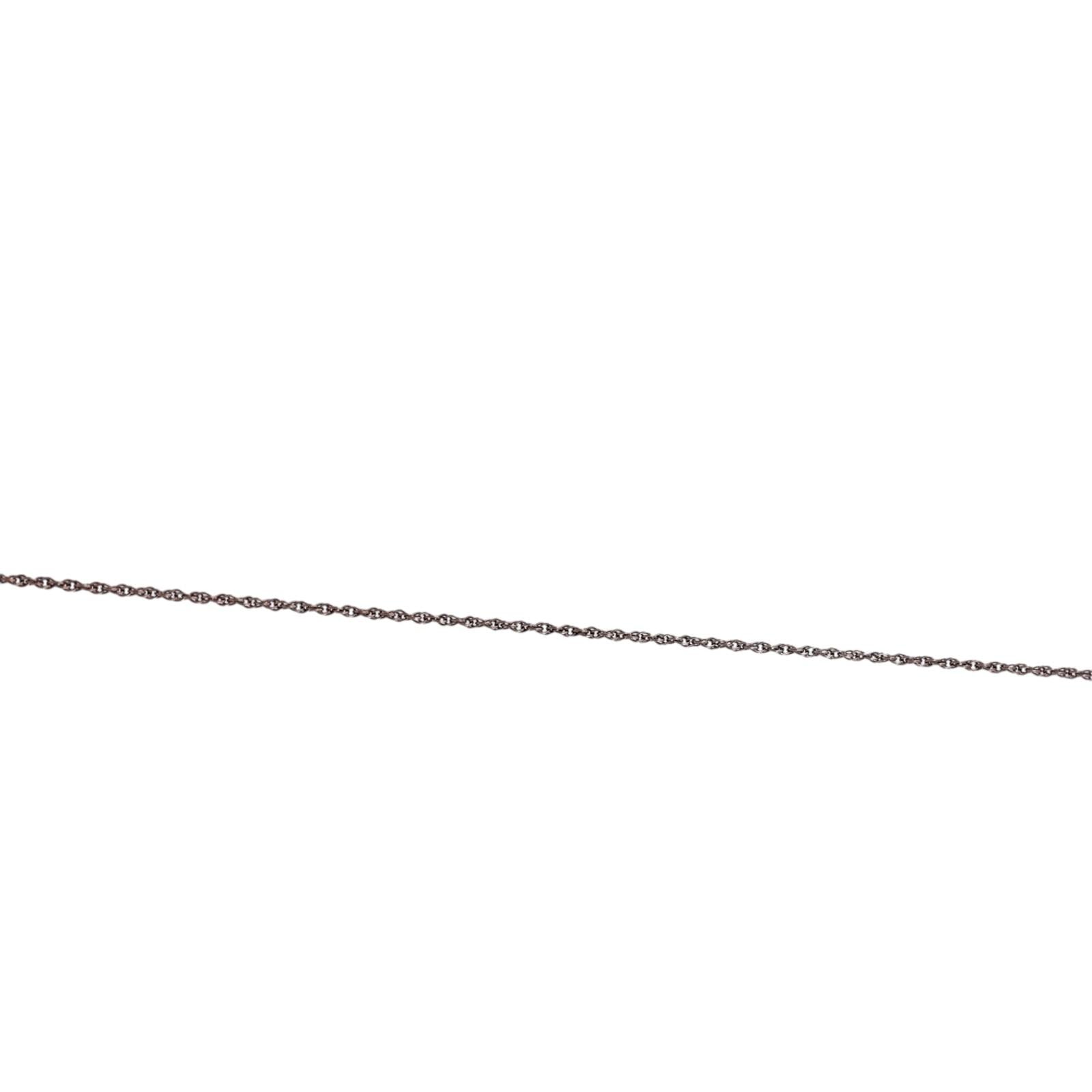 Vintage Akoya Pearl Diamond Dangle Pendant Chain Necklace White Gold 16" Ladies
